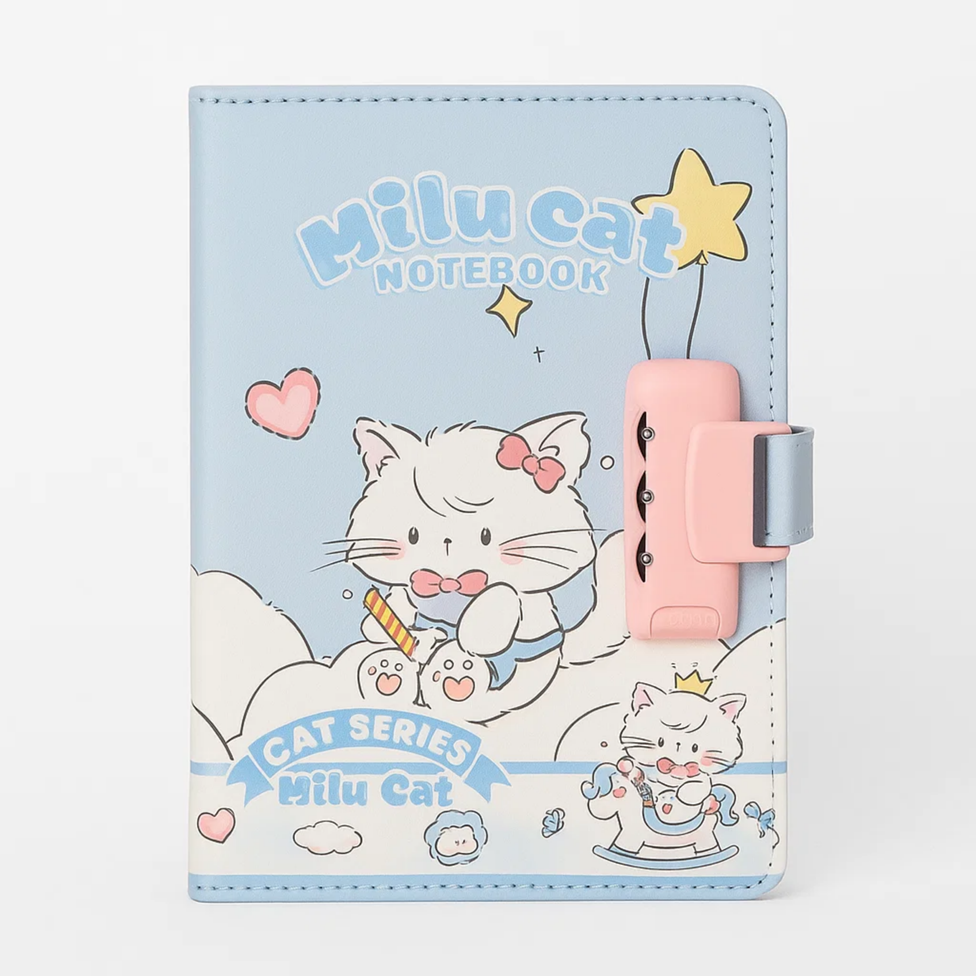 Milu Cat Notebook - Rainbow Dreams