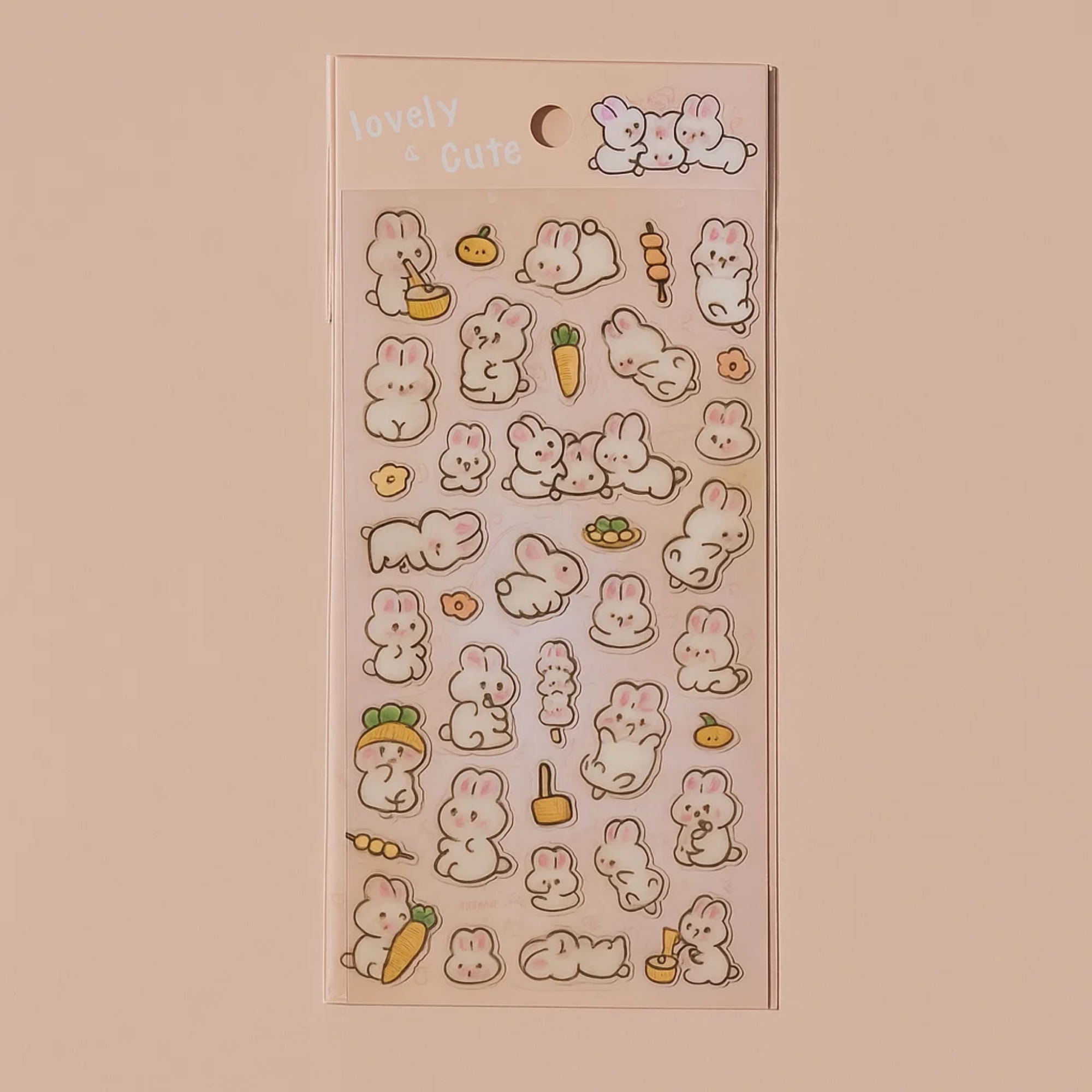 Lovely Sticker Sheet - Bunny