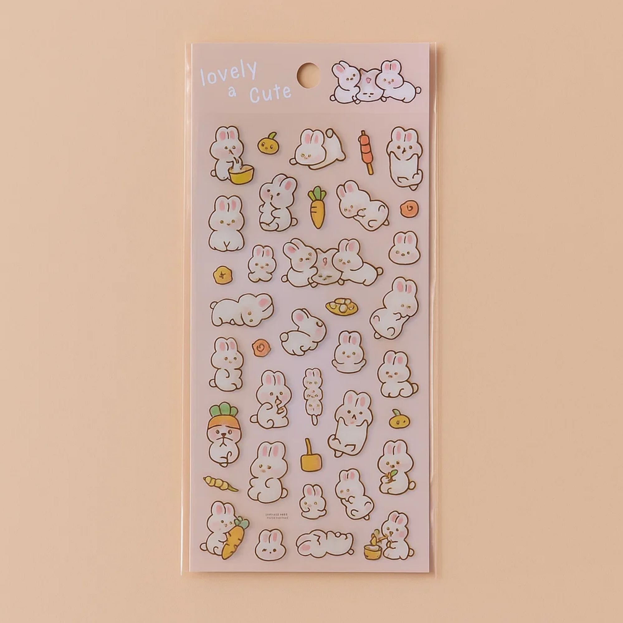 Lovely Sticker Sheet - Bunny