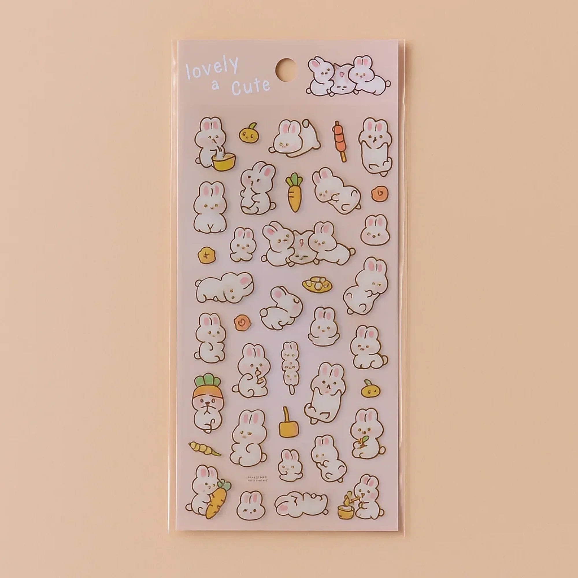 Lovely Sticker Sheet - Bunny