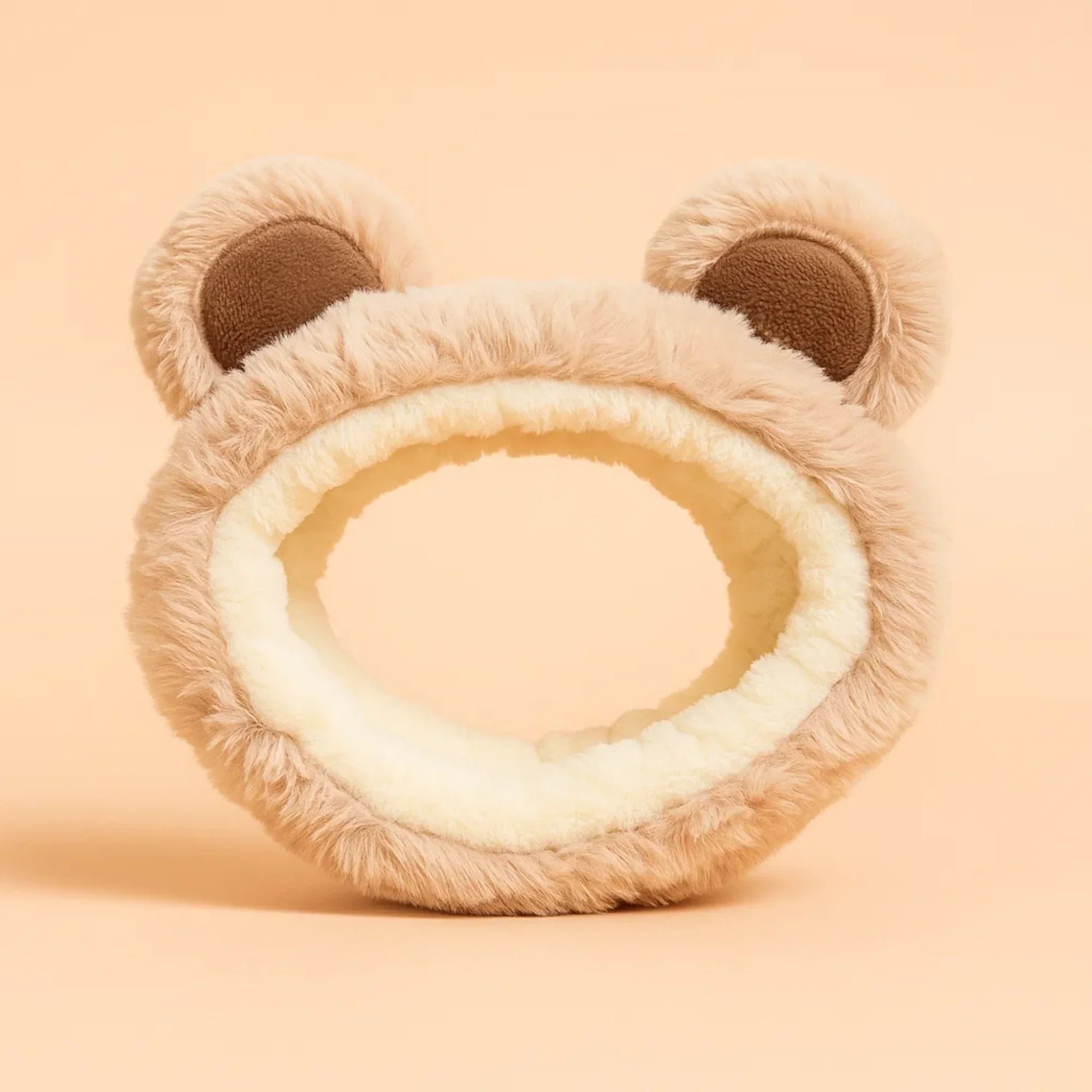 Bear Ear Skincare Headband Brown Soft