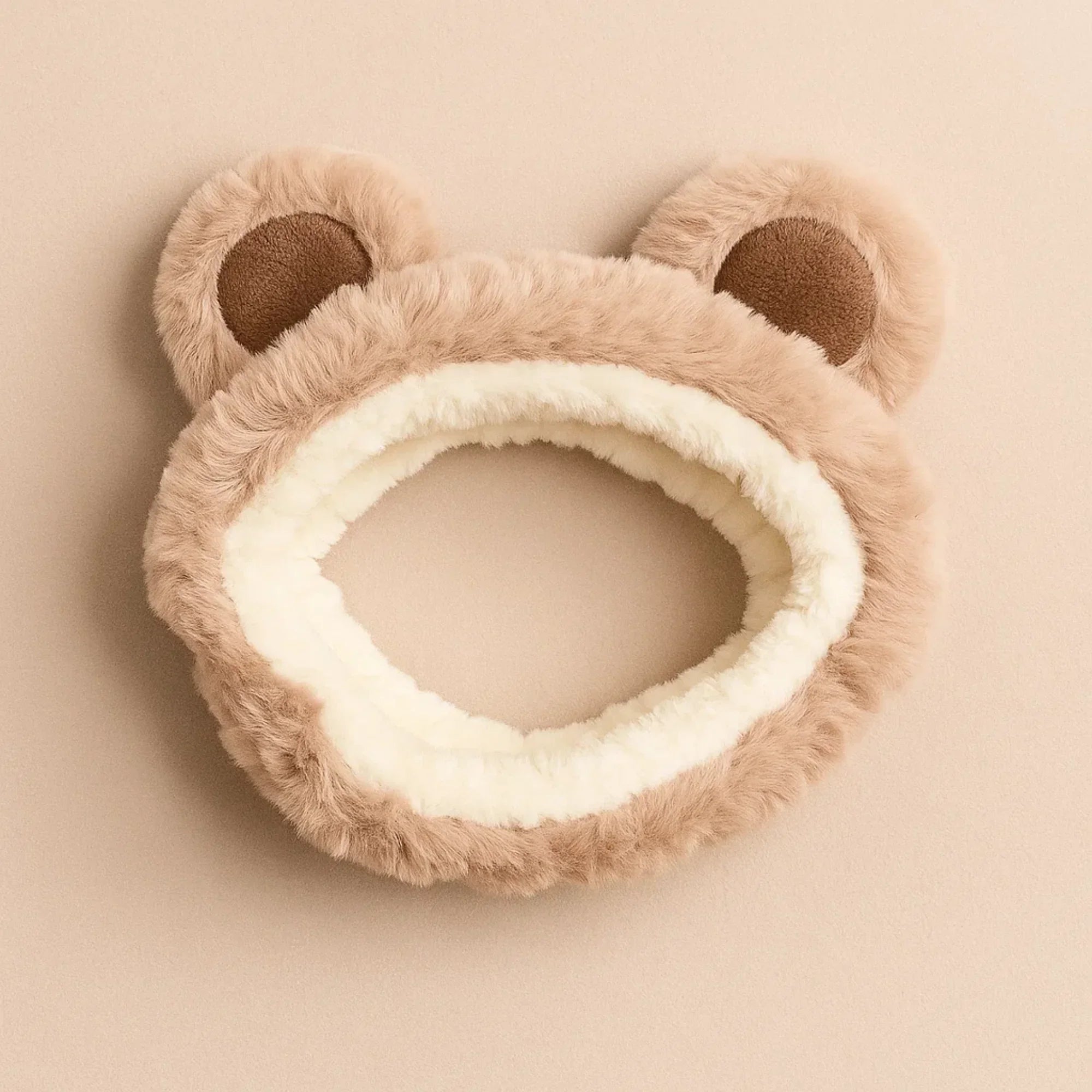 Bear Ear Skincare Headband Brown Soft