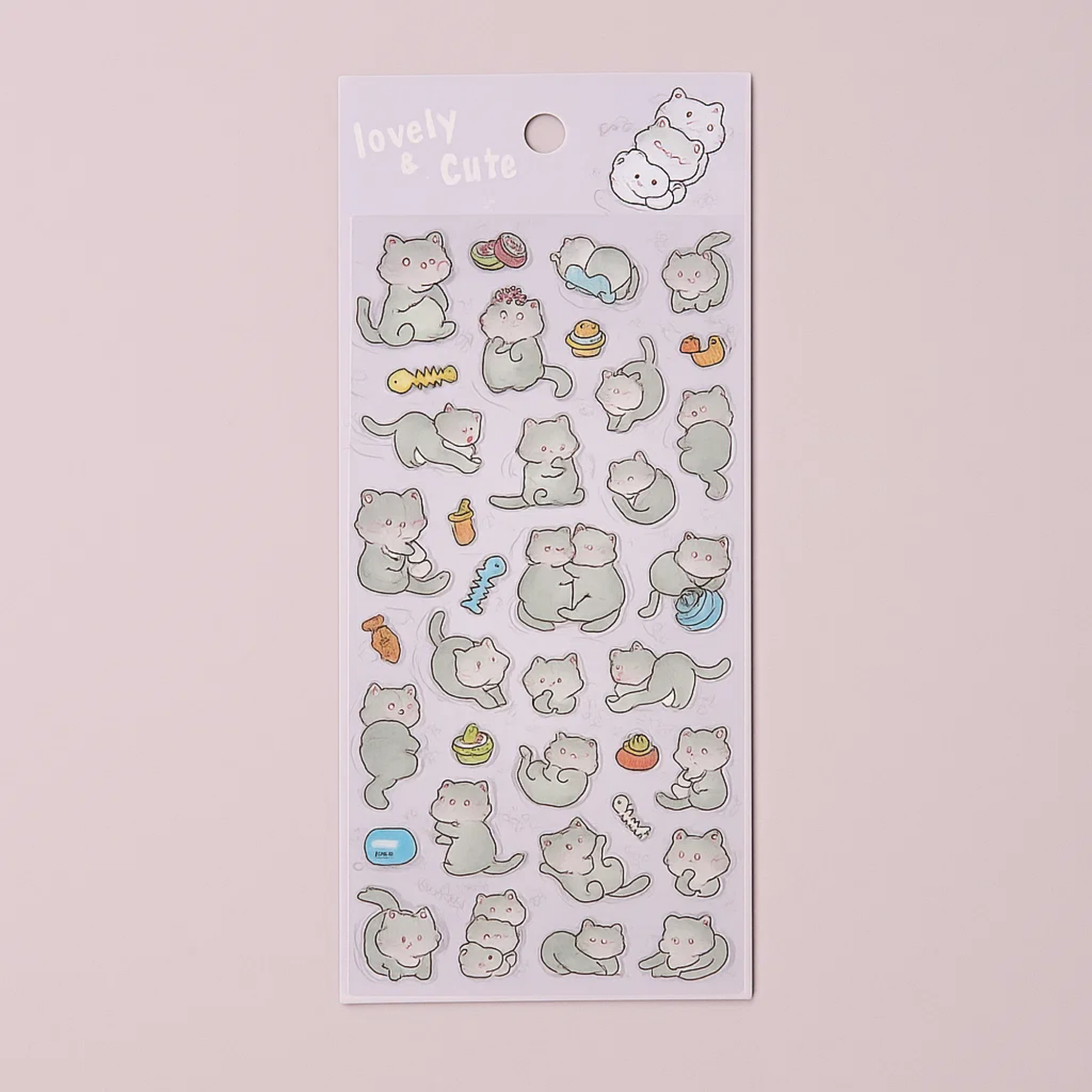 Lovely Sticker Sheet - Cat