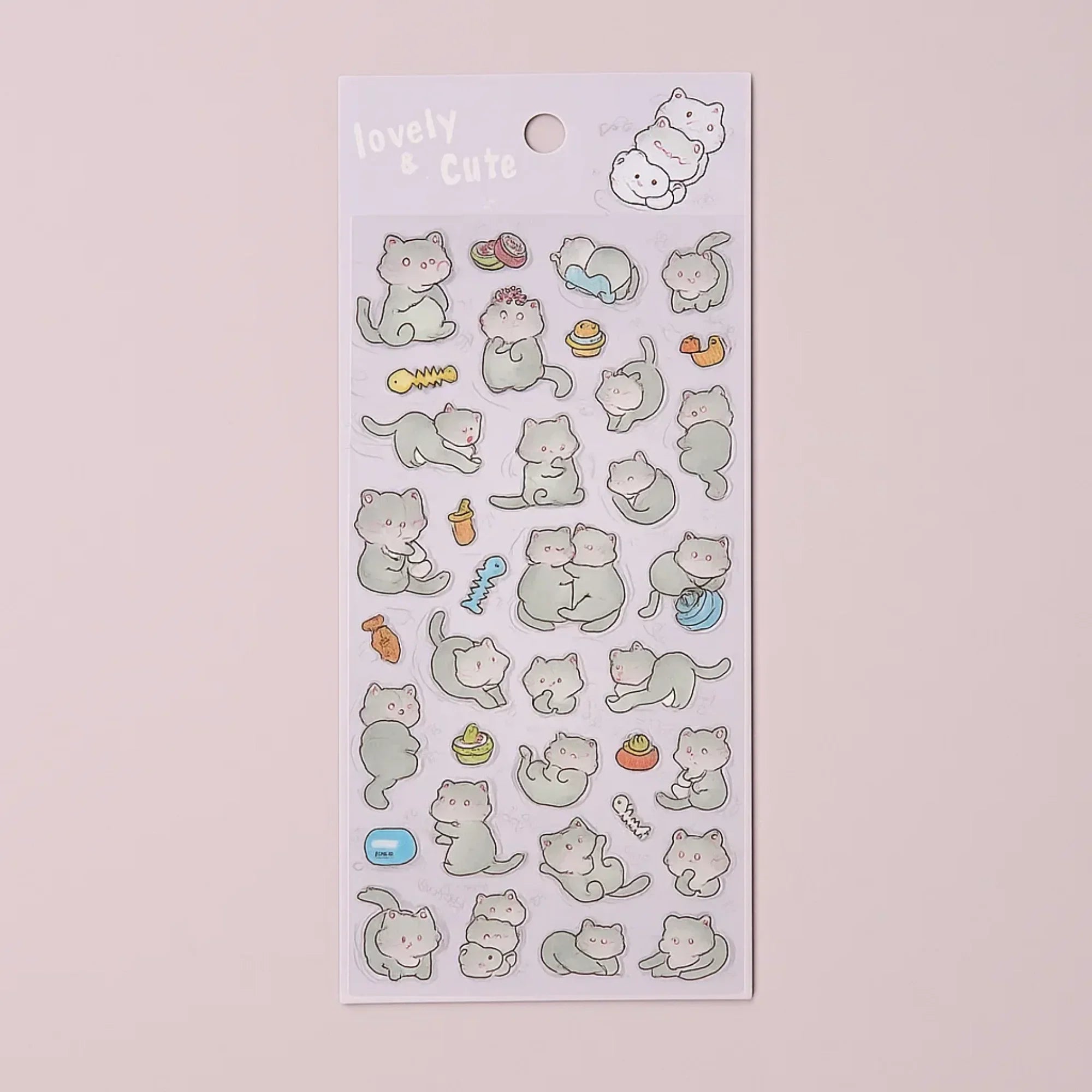 Lovely Sticker Sheet - Cat