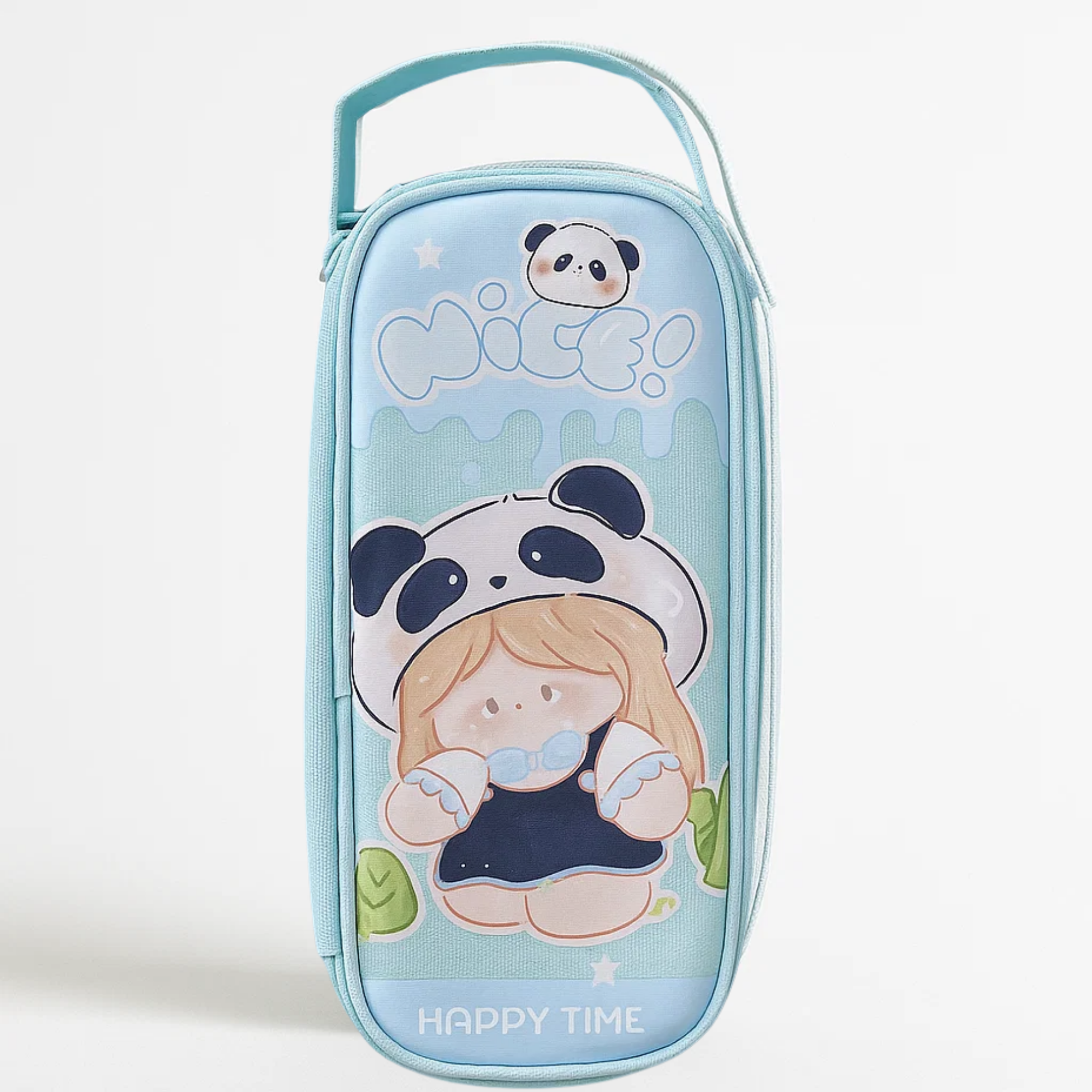 Panda Pencil Pouch - Blue