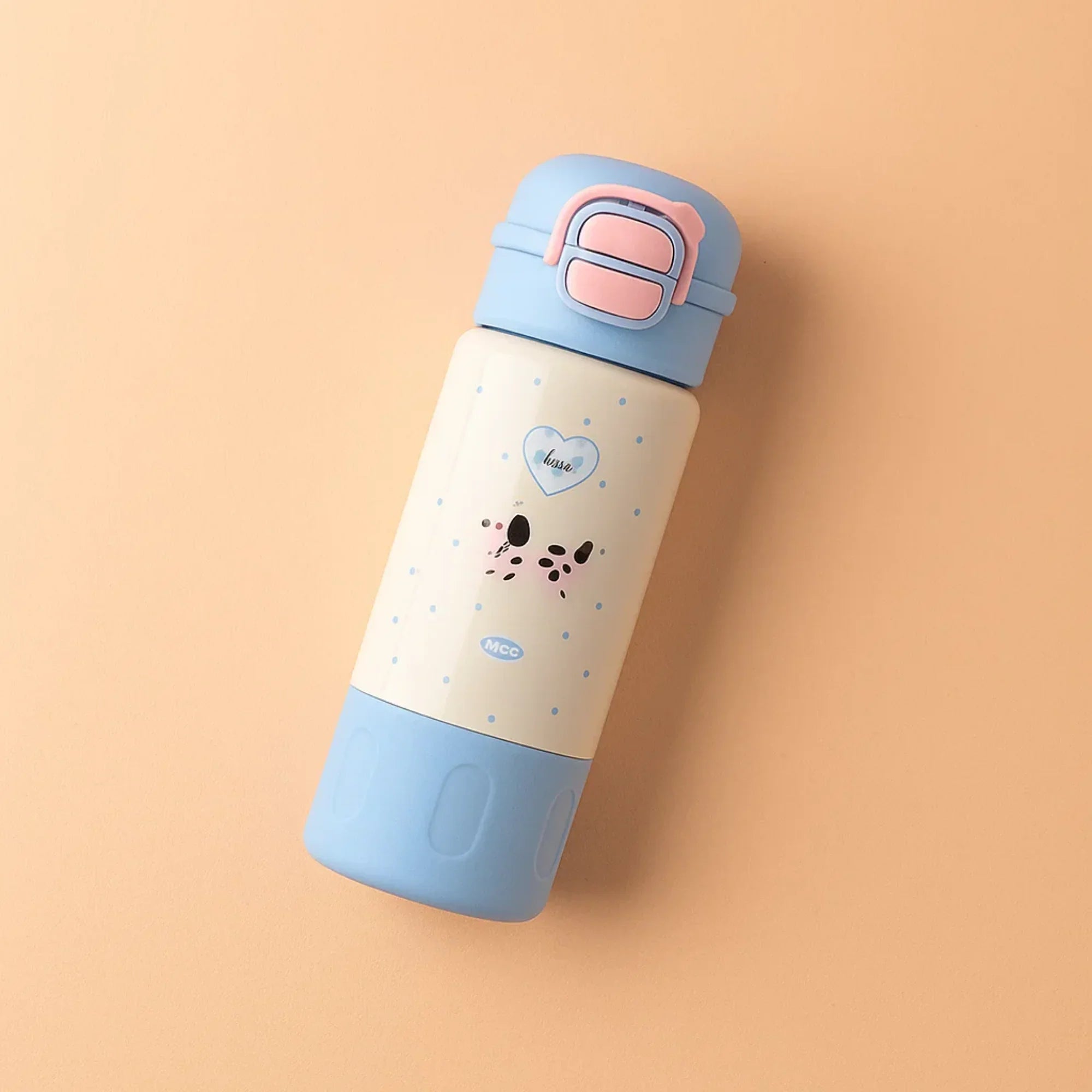 Love Dog blue stainless steel tumbler
