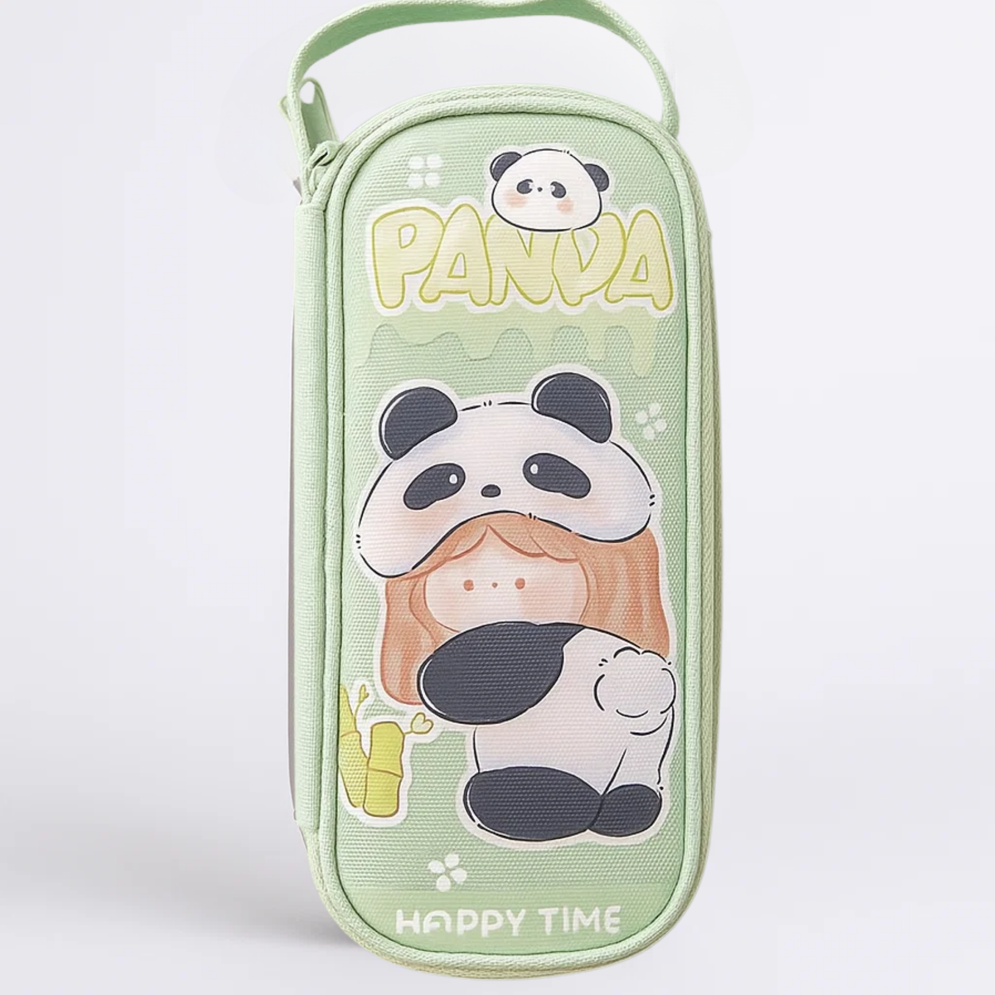 Panda Pencil Pouch - Green