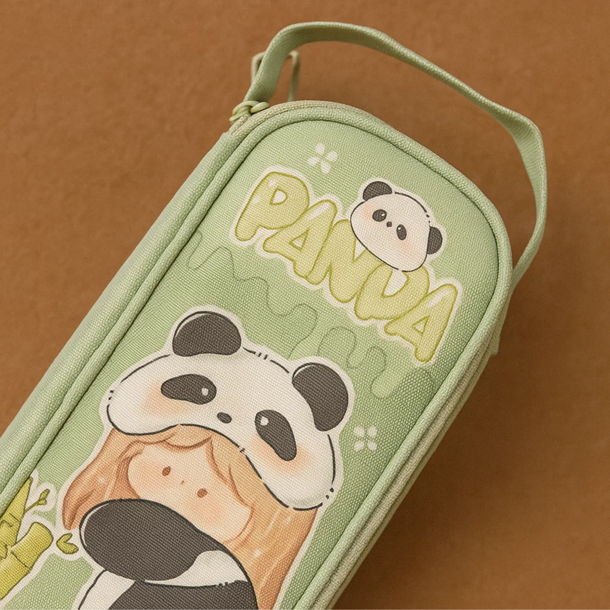 Panda Pencil Pouch - Green
