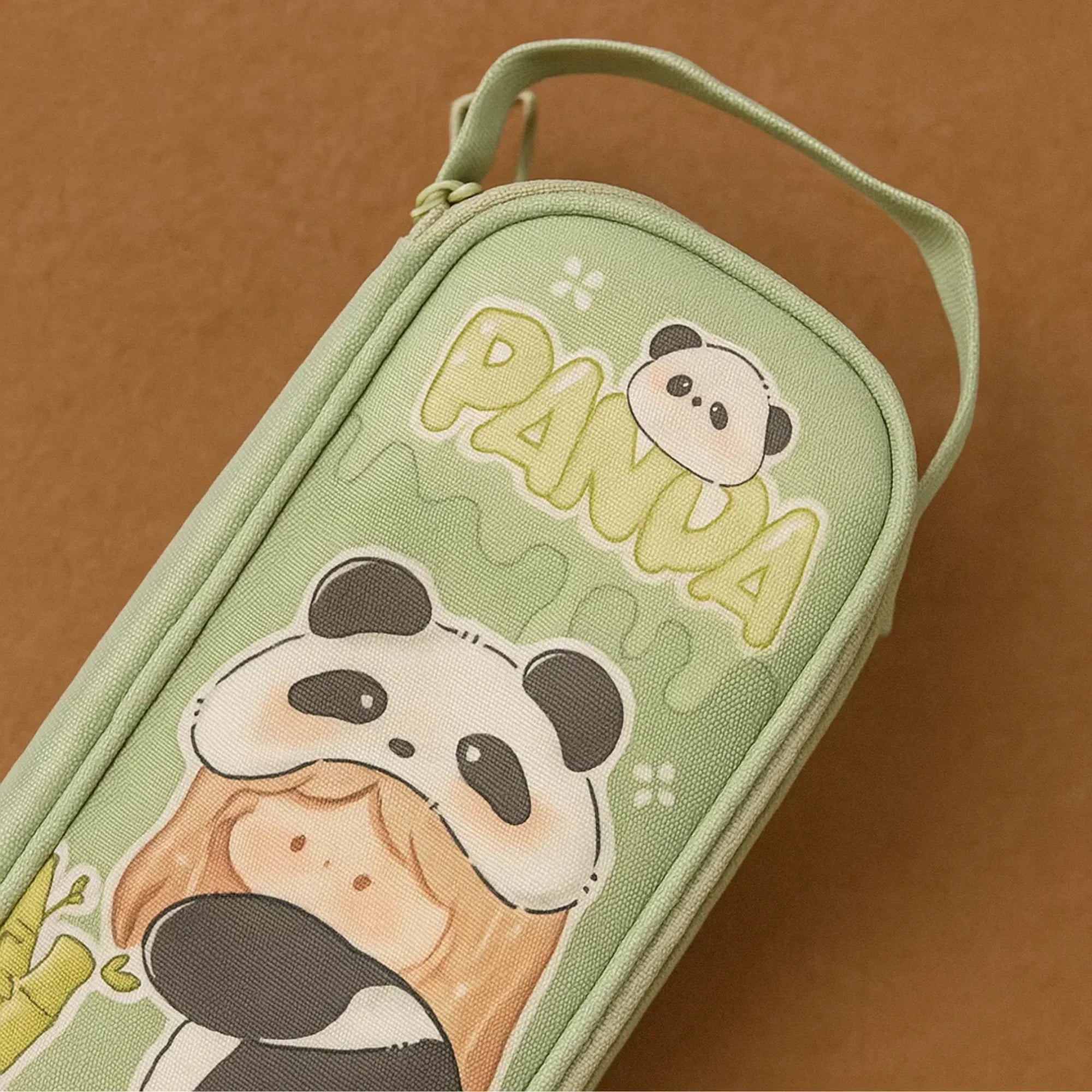 Panda Pencil Pouch - Green