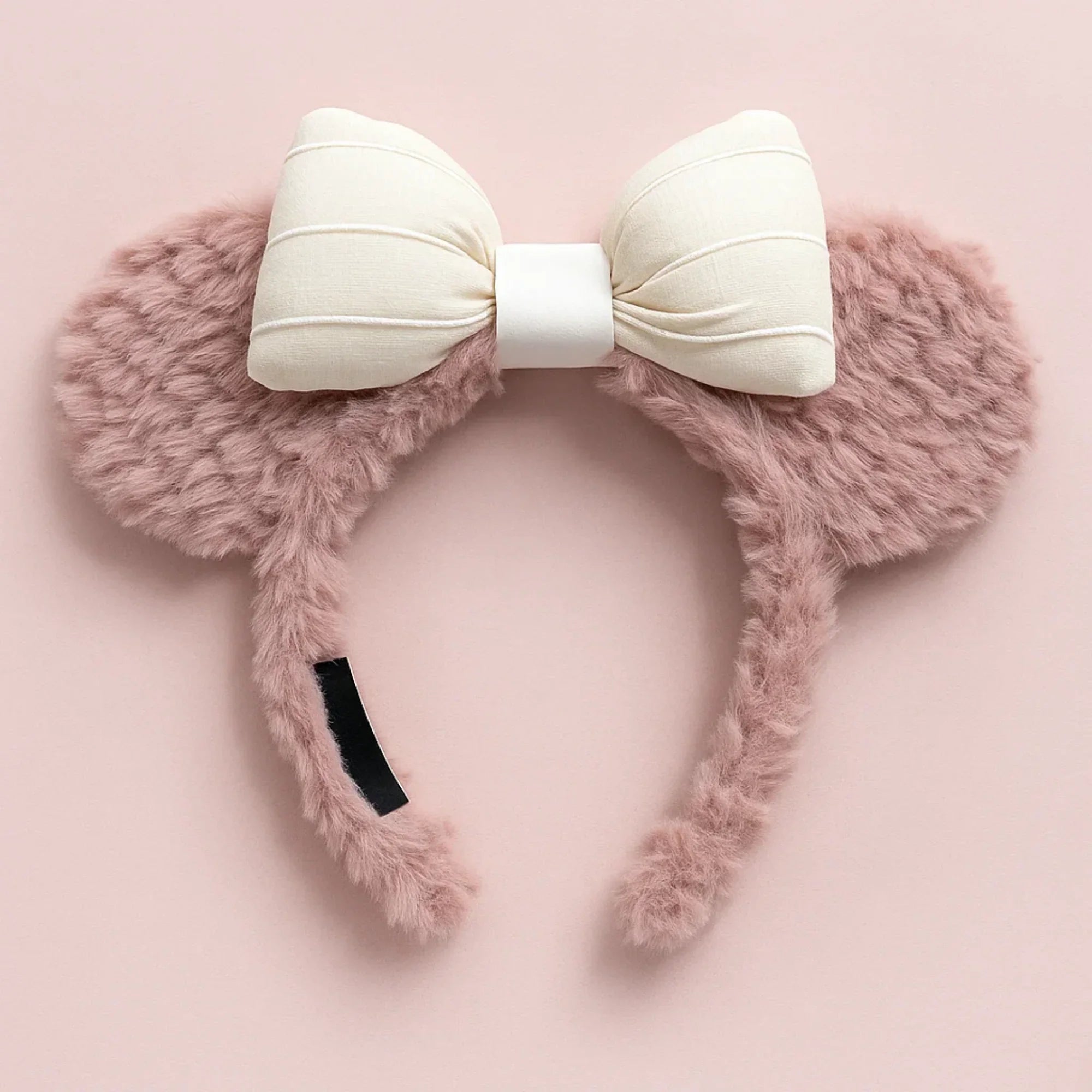 Mickey Ears With Bow Skincare Headband Pink Hard