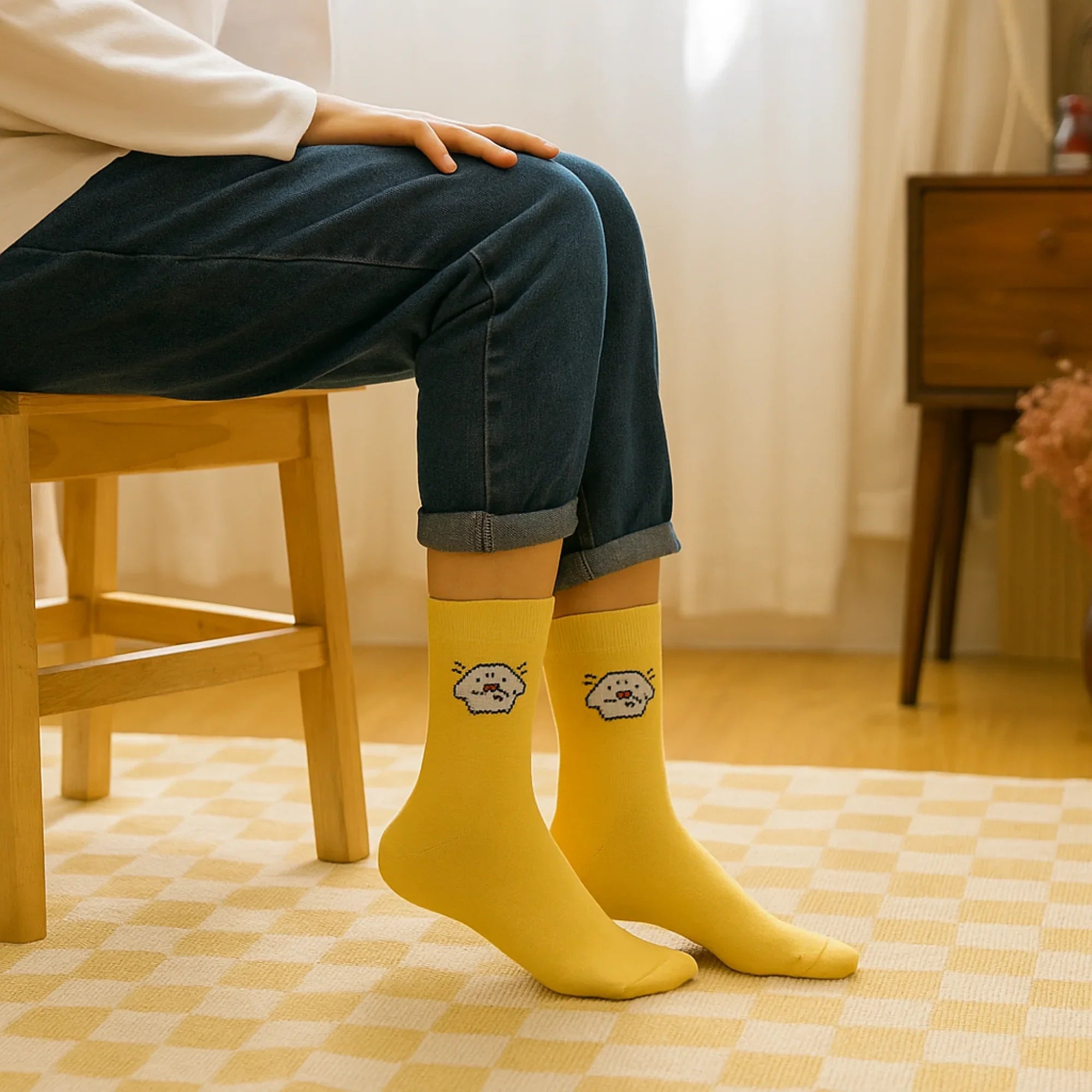 Yellow Duck Crew Socks