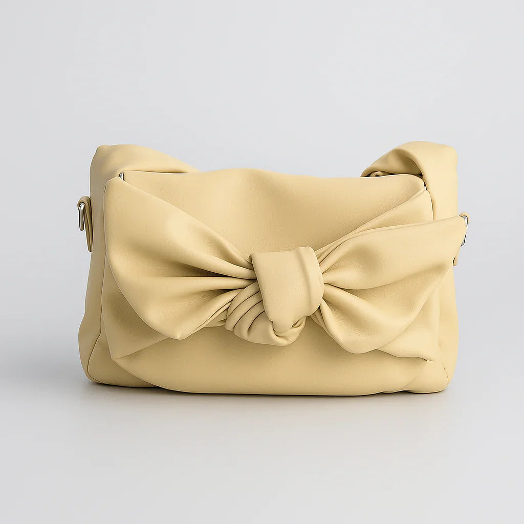 Knot Bow Sling Bag - Beige