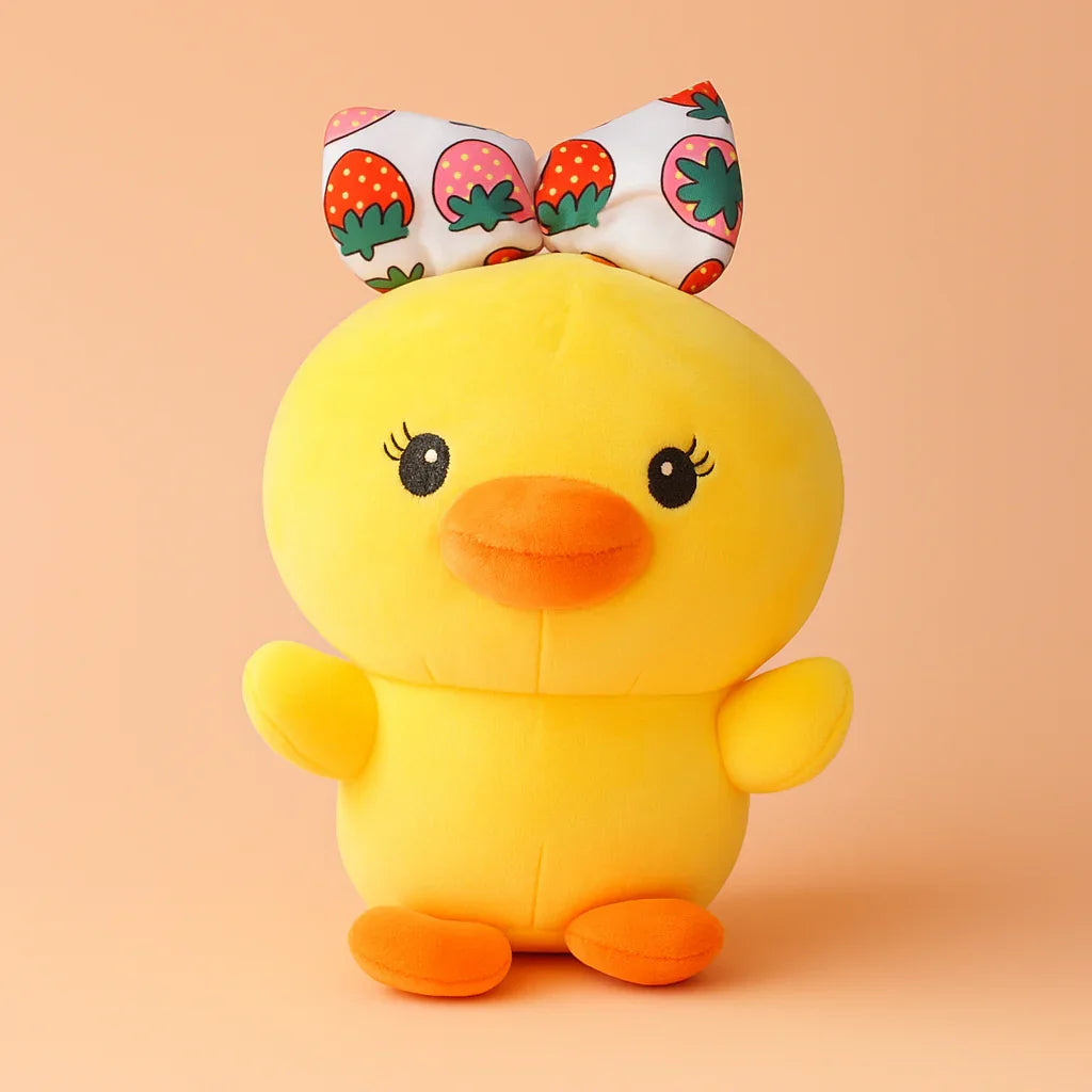 Strawberry Bow Duck - Small