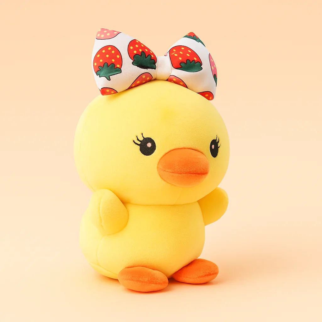 Strawberry Bow Duck - Small