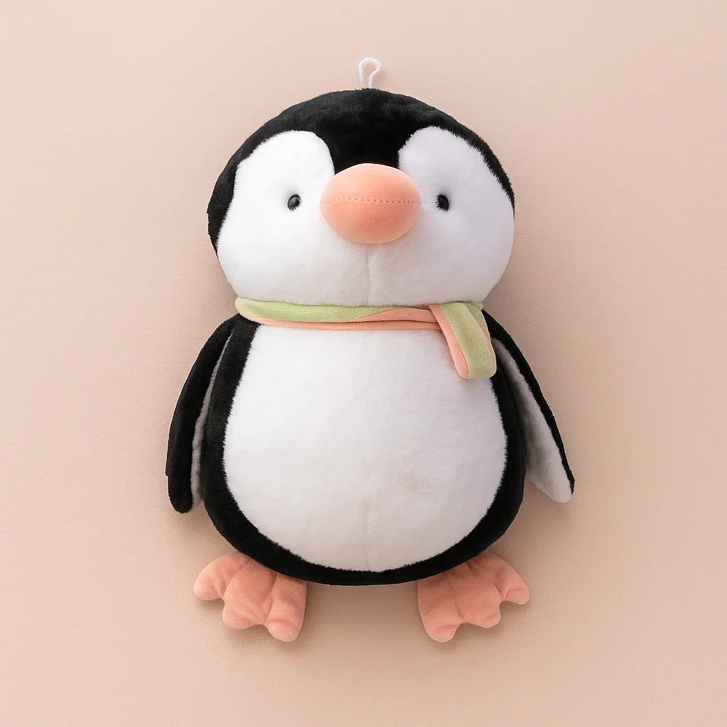 Muffler Penguin Plush Toy black - Large