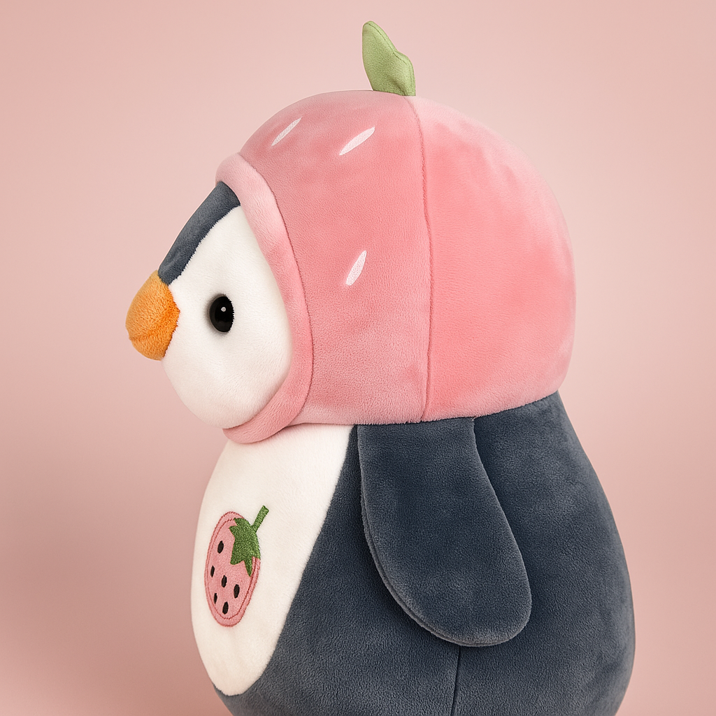 Cute Penguin Plush Toy Pink - Large