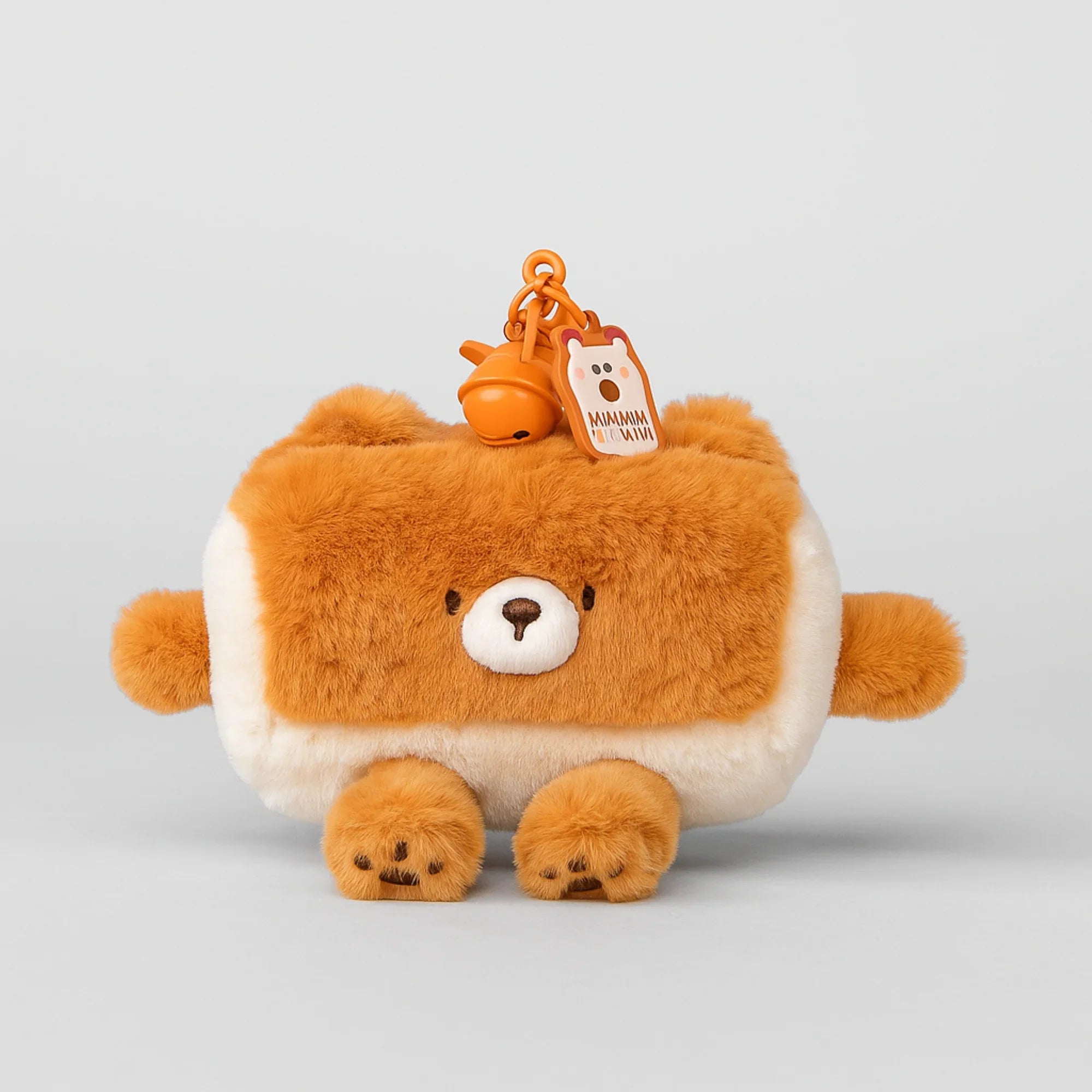 Bread Slice Square Plushie Keyring