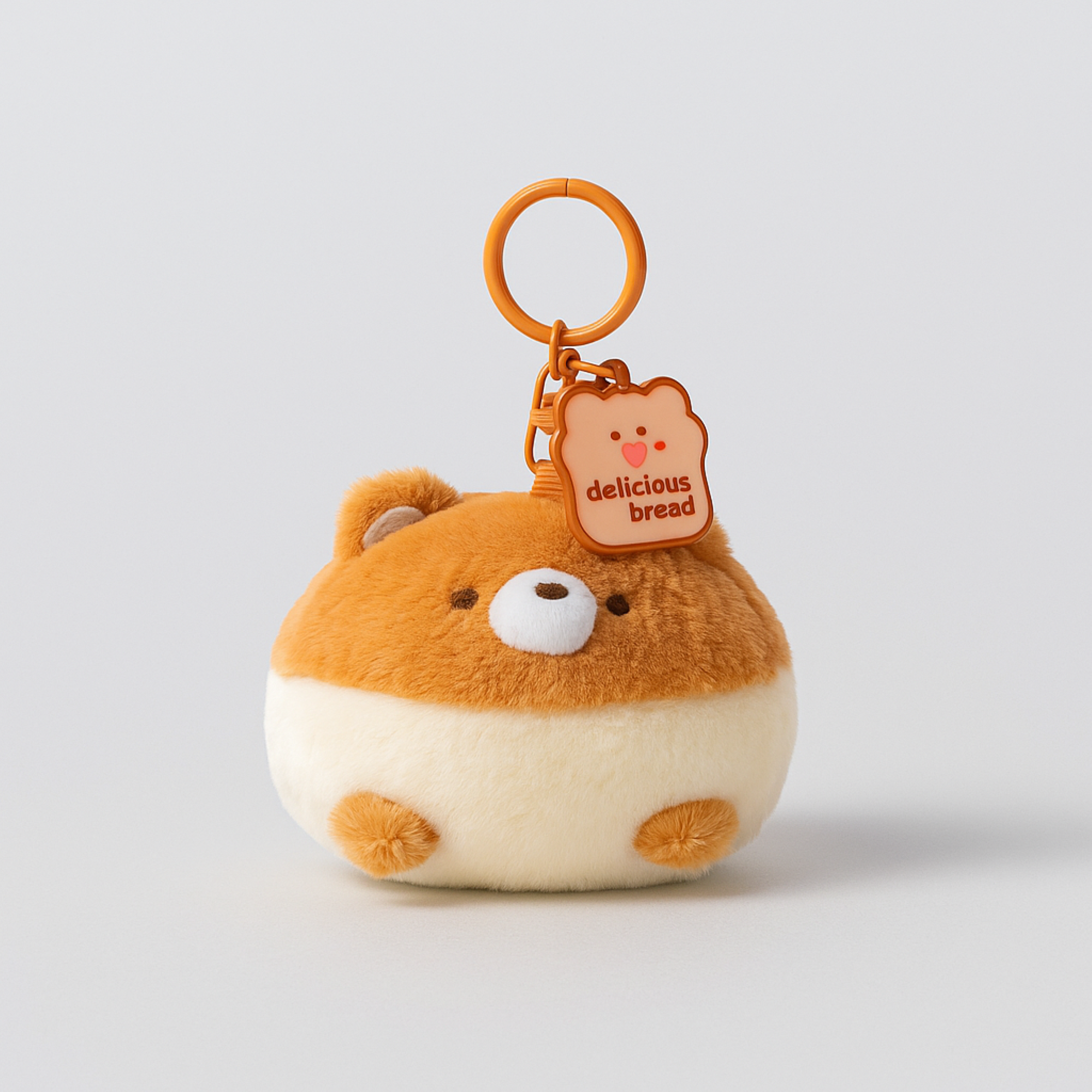 Bread Ball Plushie Keyring