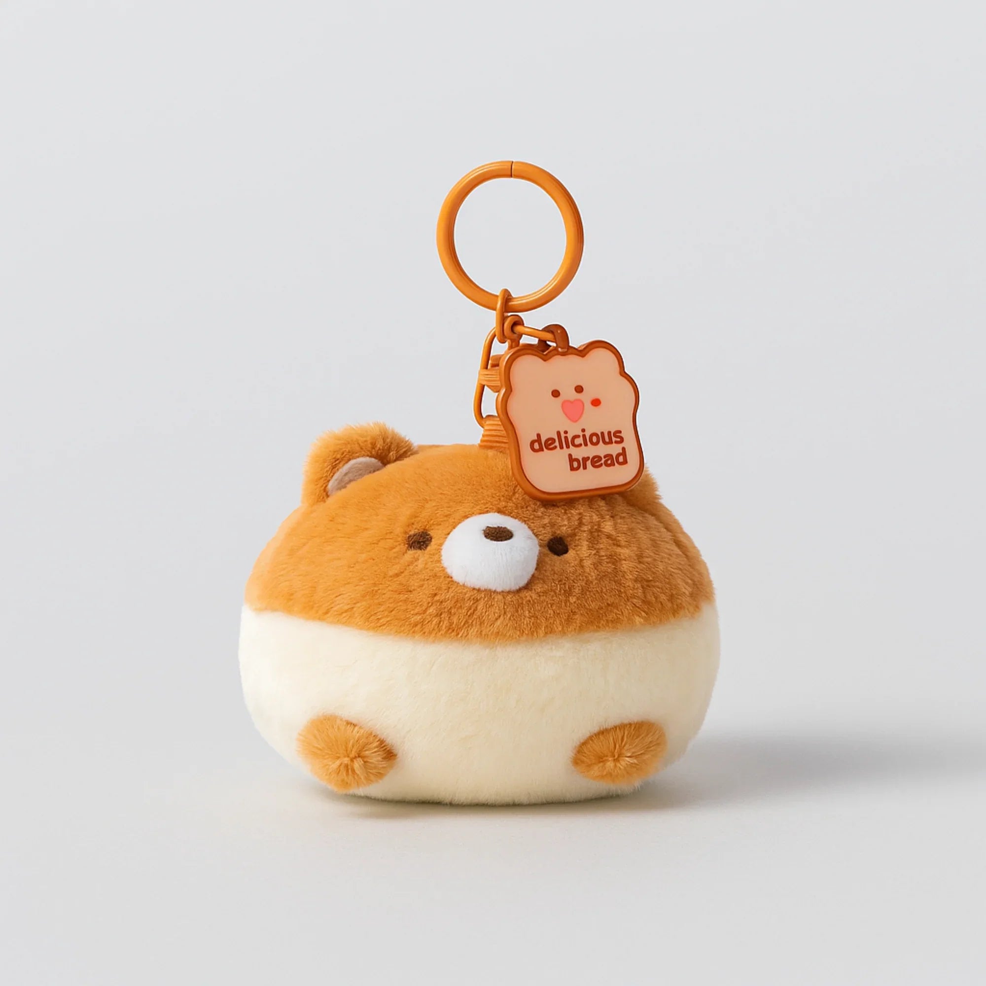 Bread Ball Plushie Keyring