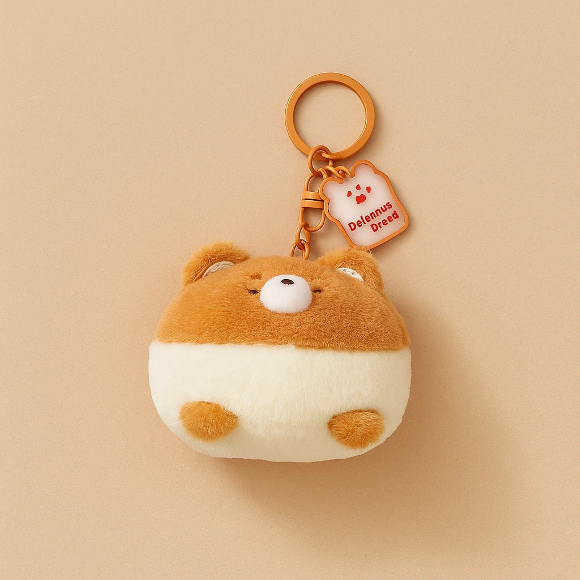 Bread Ball Plushie Keyring