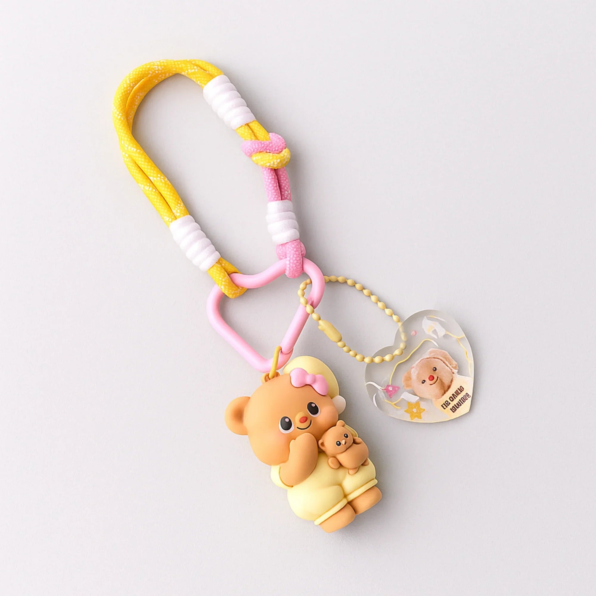 Butterbear with Butter Baby Silicone Keyring