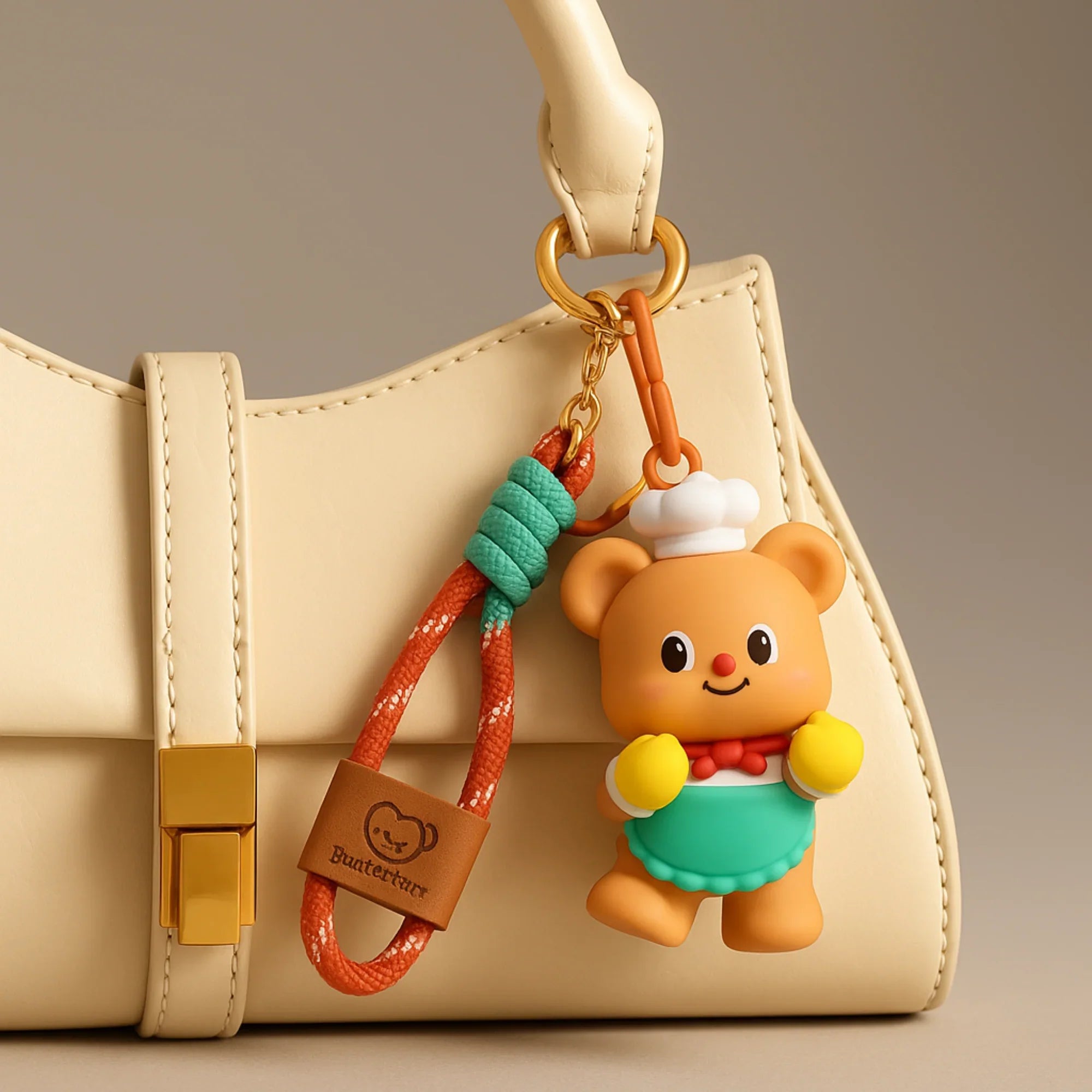 Butterbear Chef Silicone Keyring