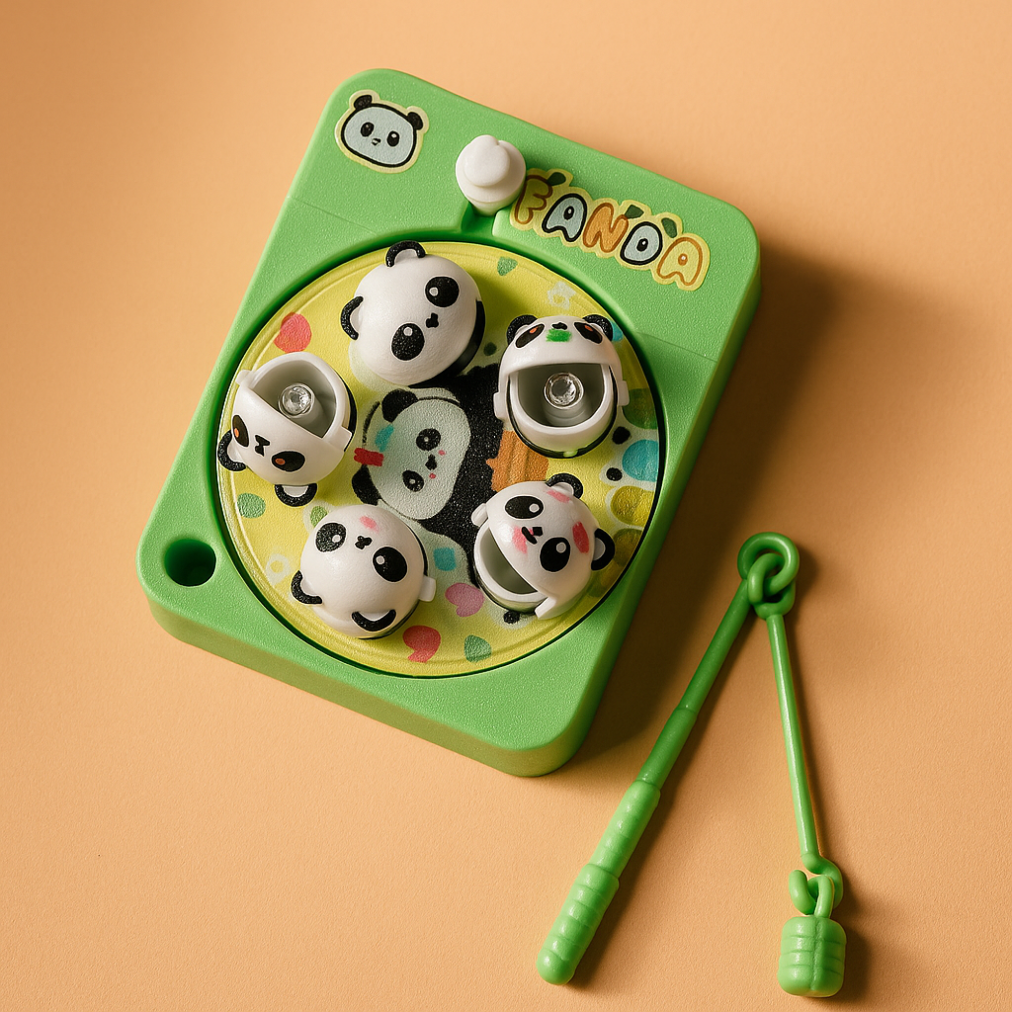 Panda Fishing Game Keyring