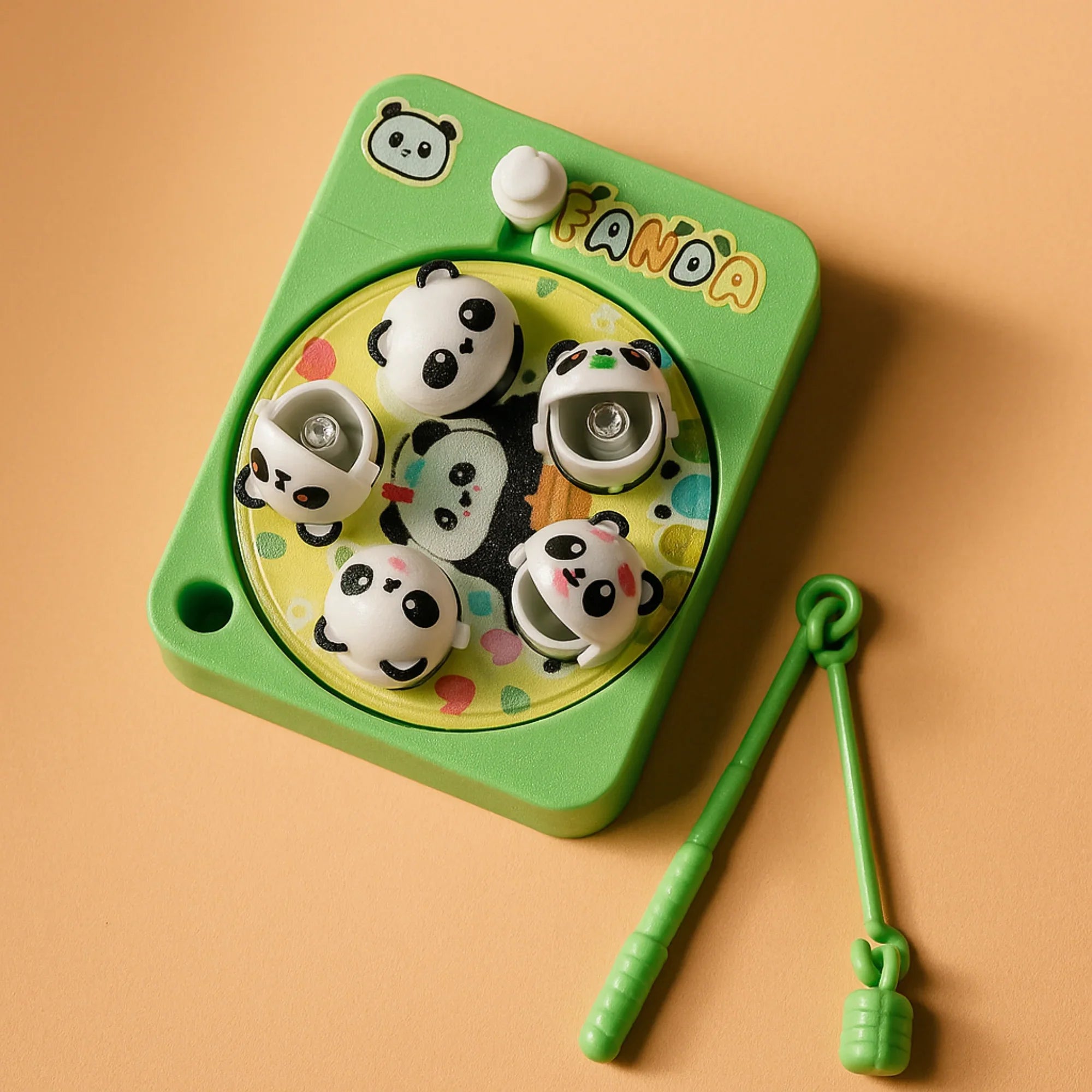 Panda Fishing Game Keyring