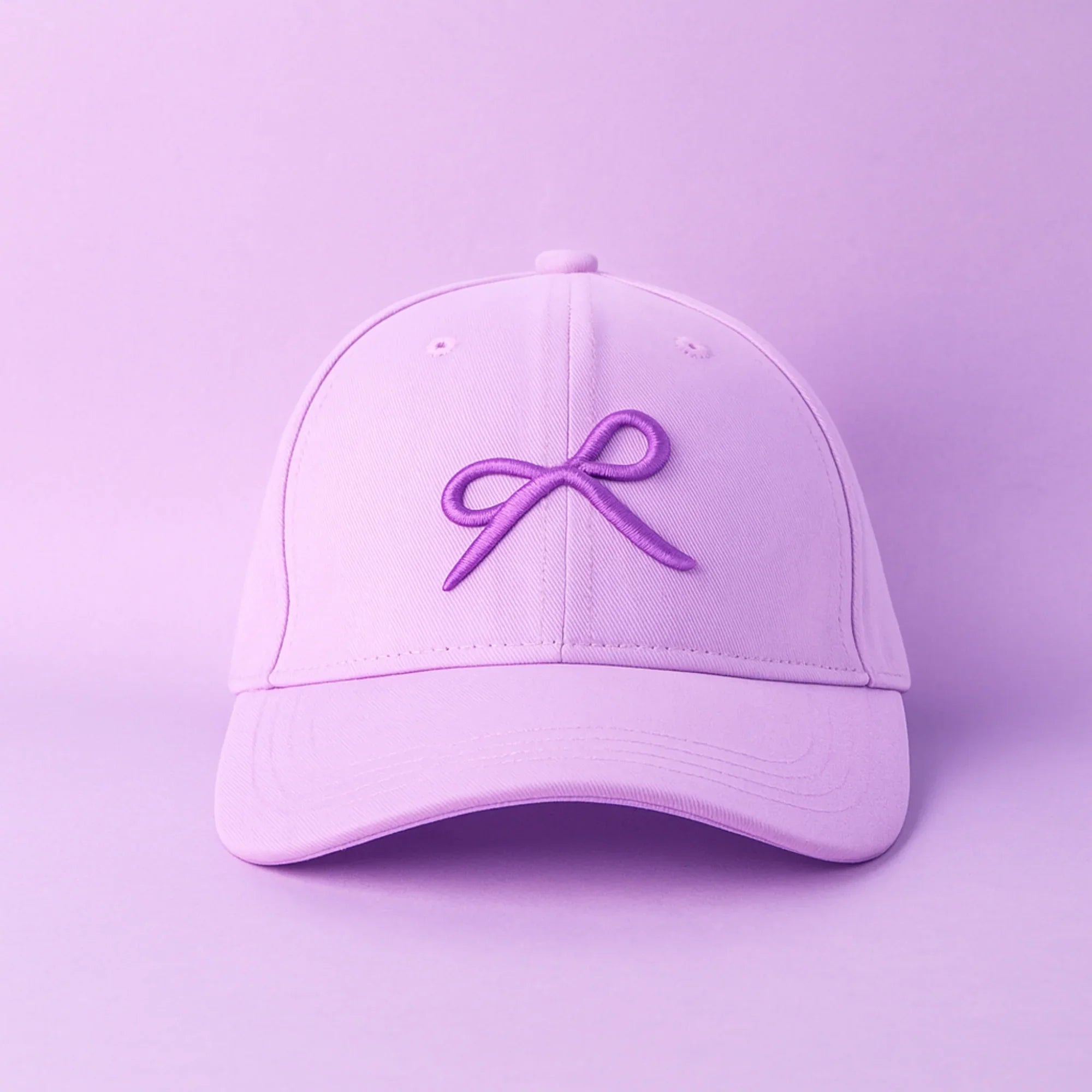 Purple Bow Baseball Cap