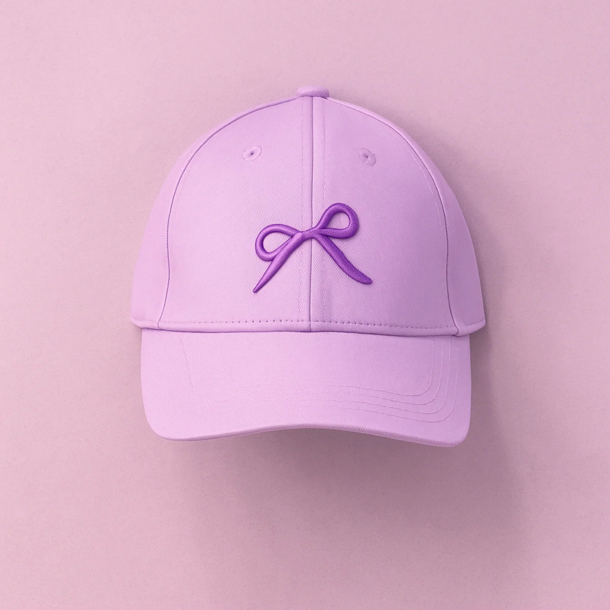 Purple Bow Baseball Cap