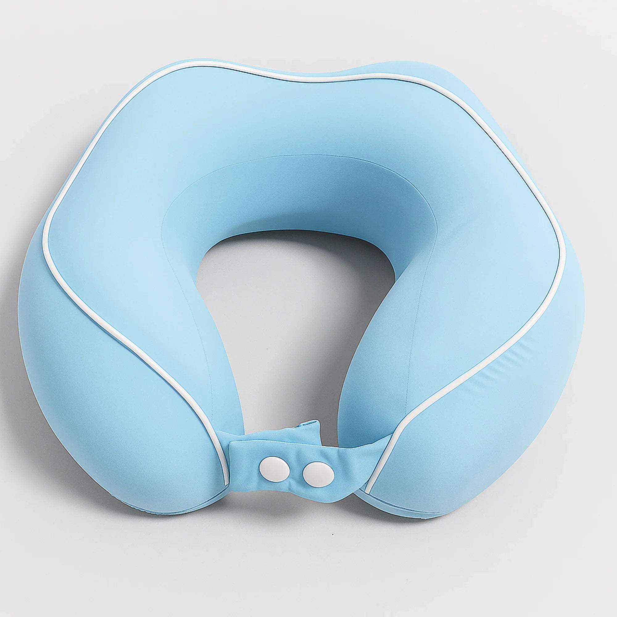 Blue Memory Foam Neck Pillow