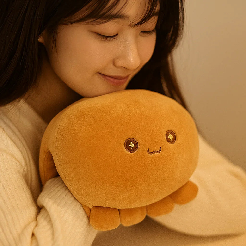 Sparkle Eyed Octopus Handwarmer (Brown, 35cm)