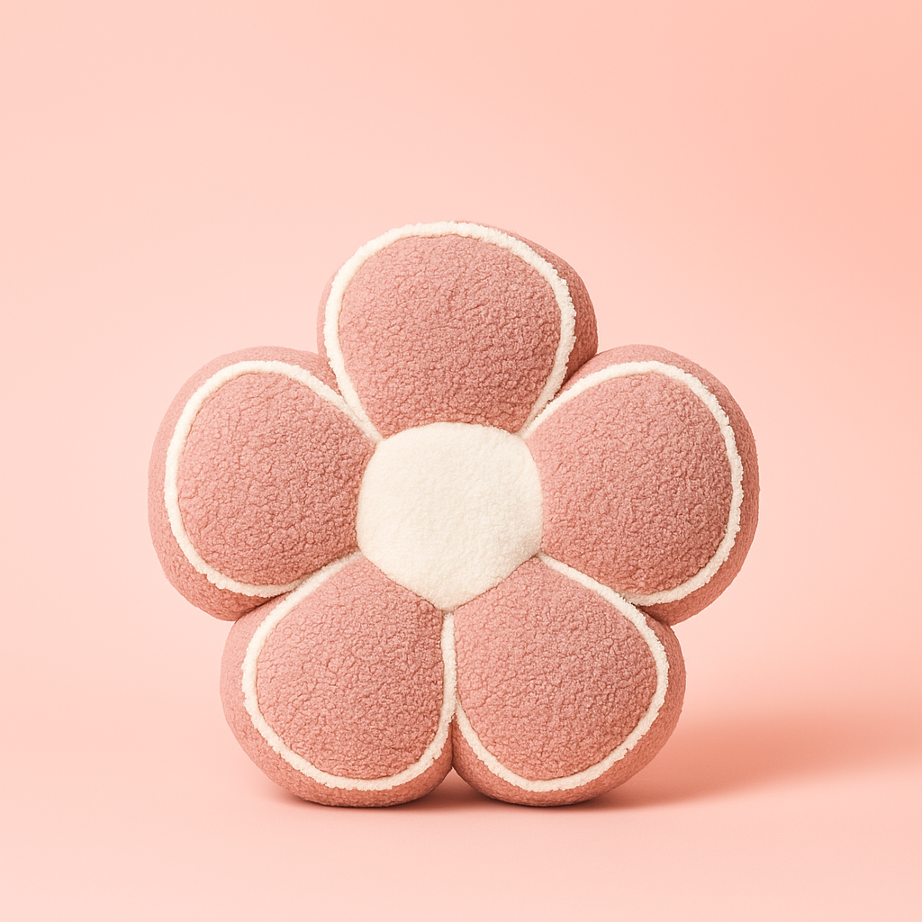 Soft Flower Pillow Pink