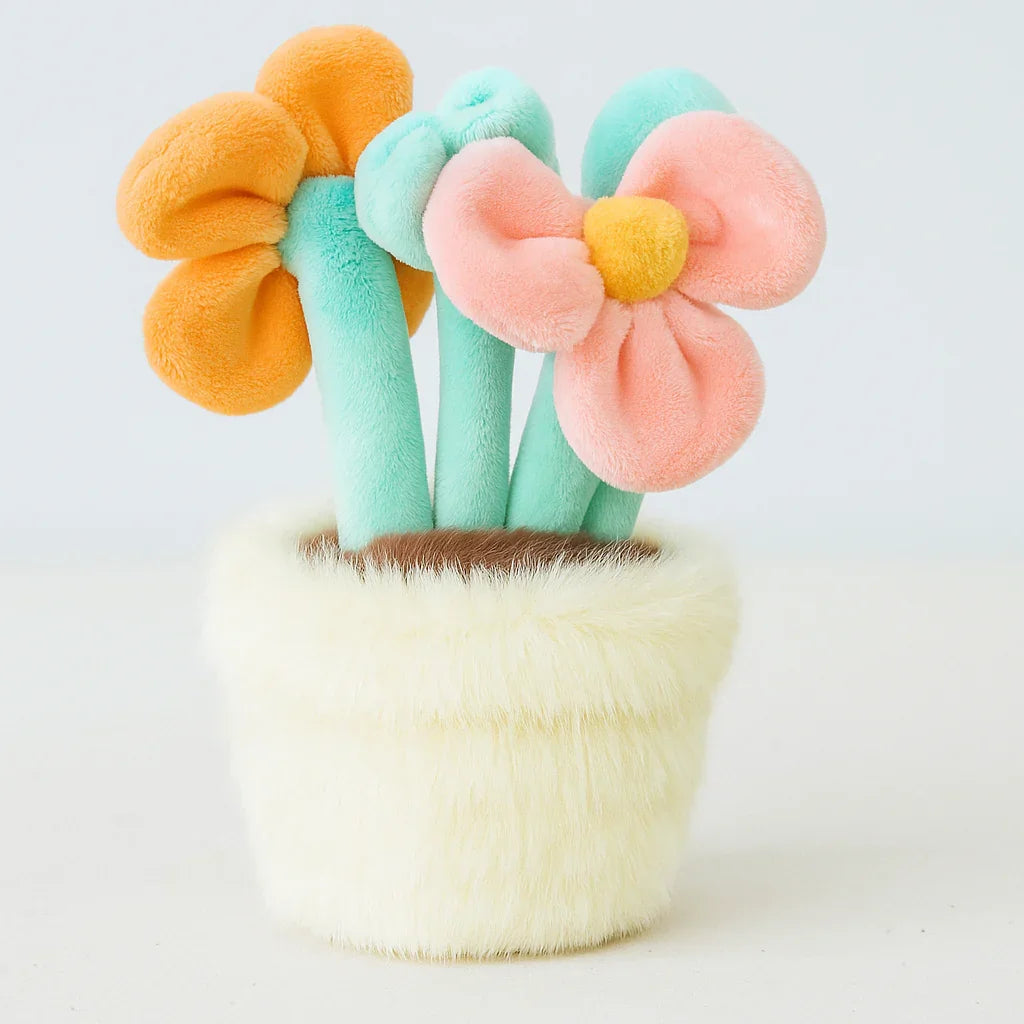 Colorful Daisies Pot Plushie Keyring