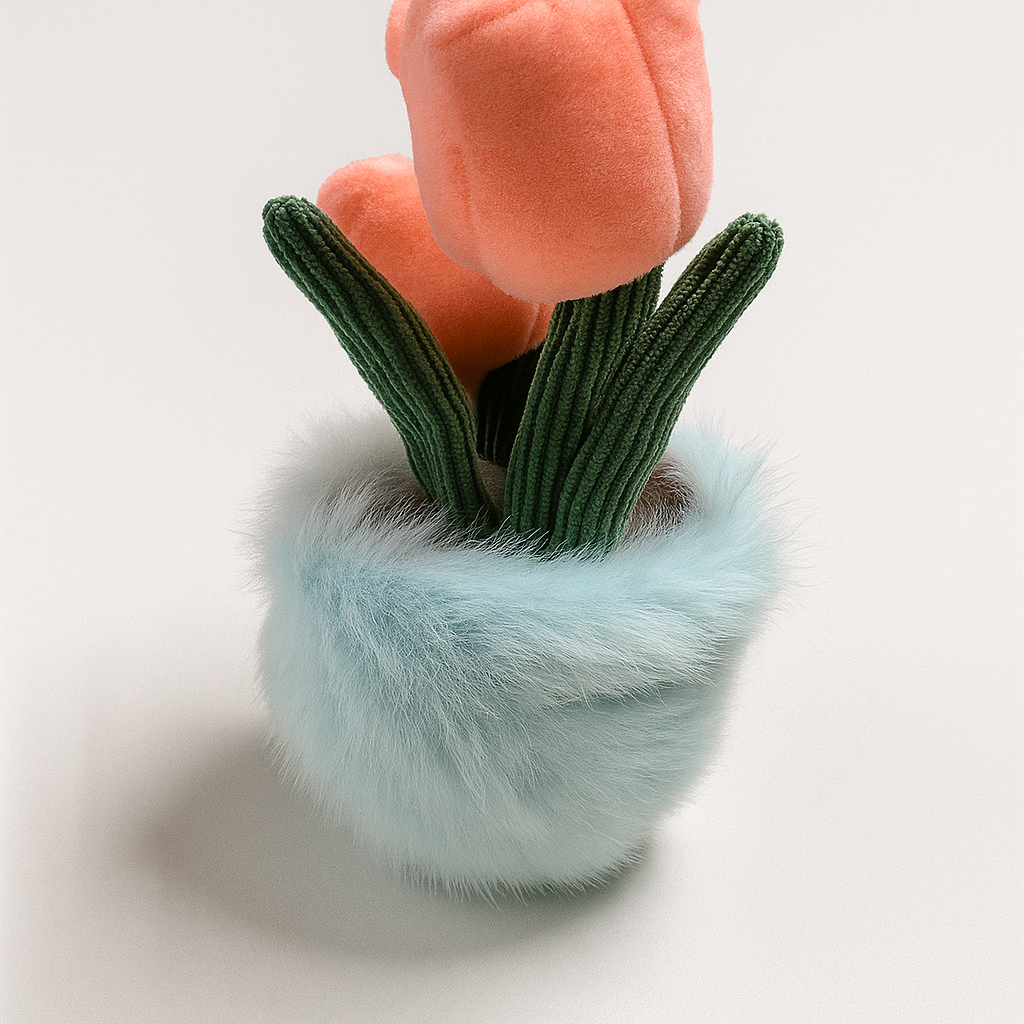 Tulips Pot Plushie Keyring