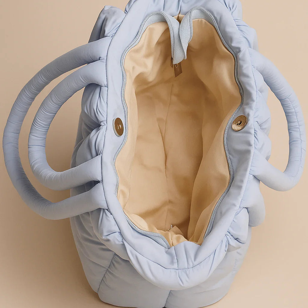 Puffed Tote bag Blue