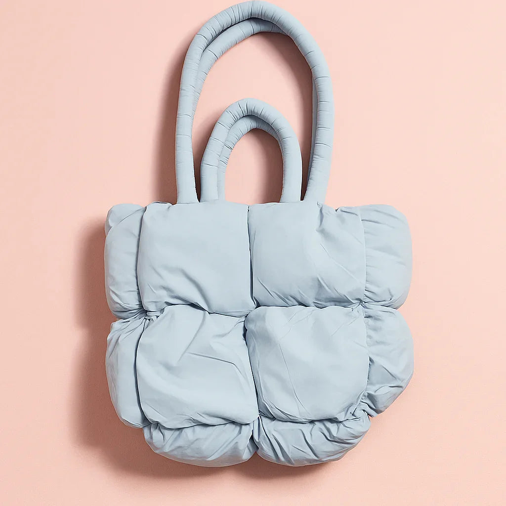 Puffed Tote bag Blue