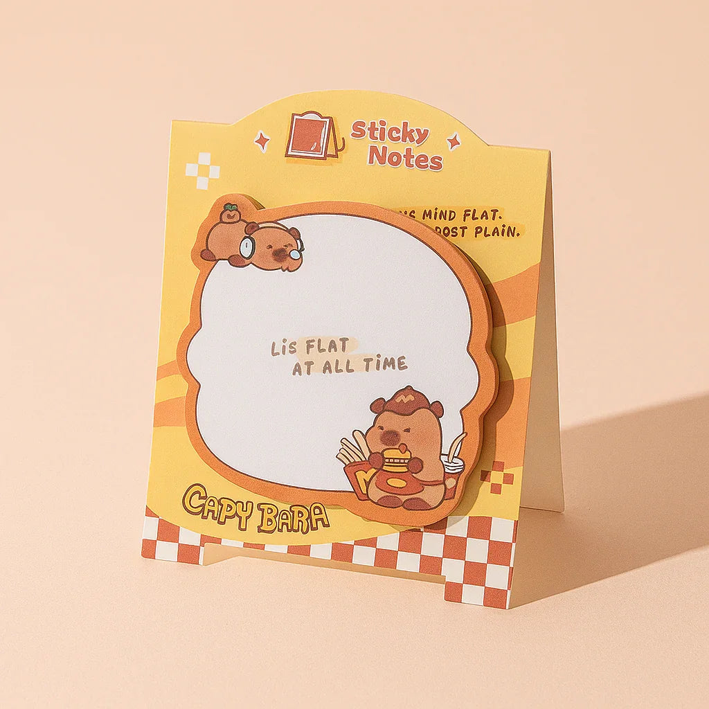 Capybara Sticky Notes - Burger