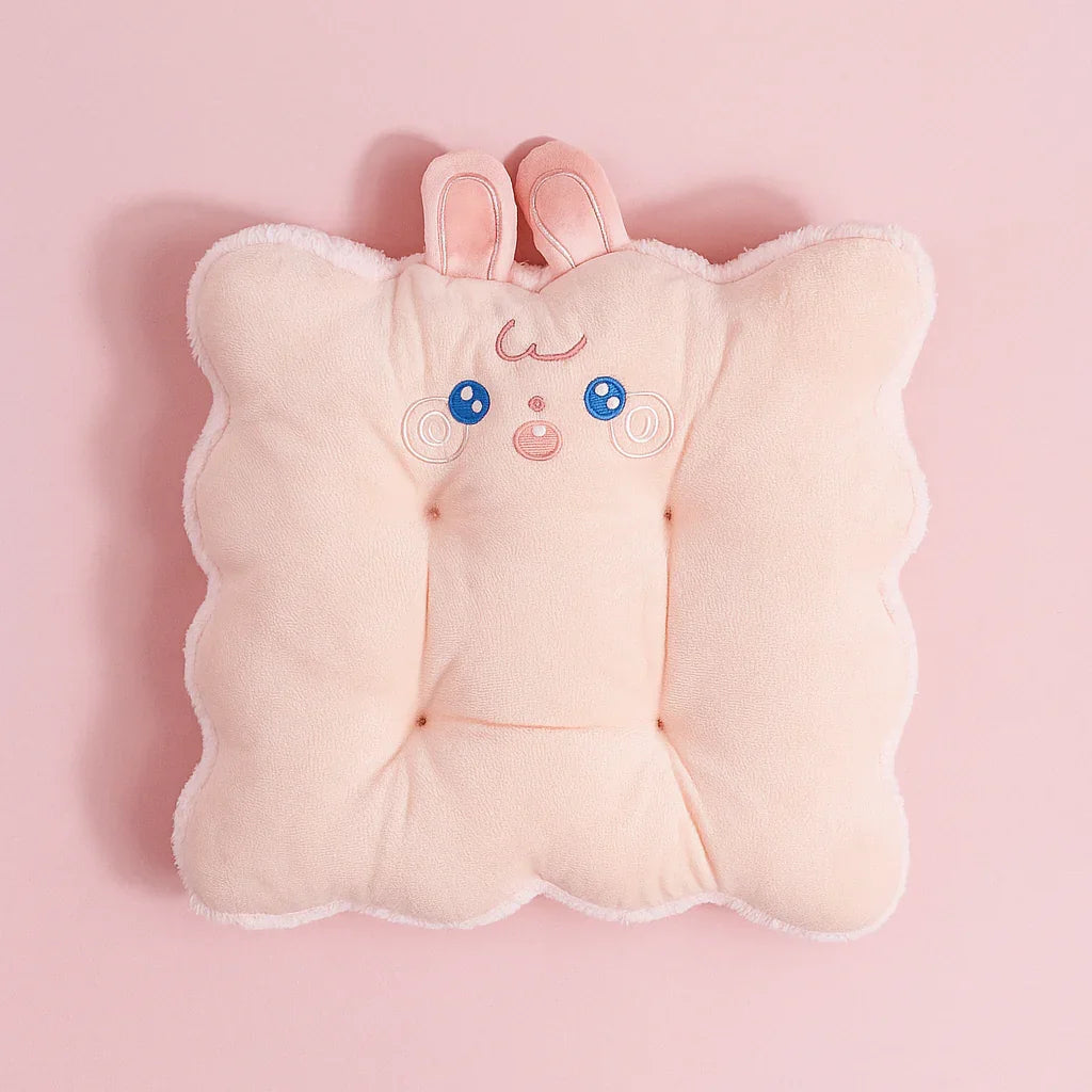 Pink Rabbit Plushie Cushion