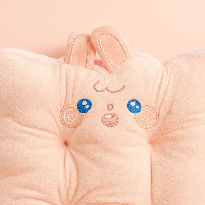 Pink Rabbit Plushie Cushion