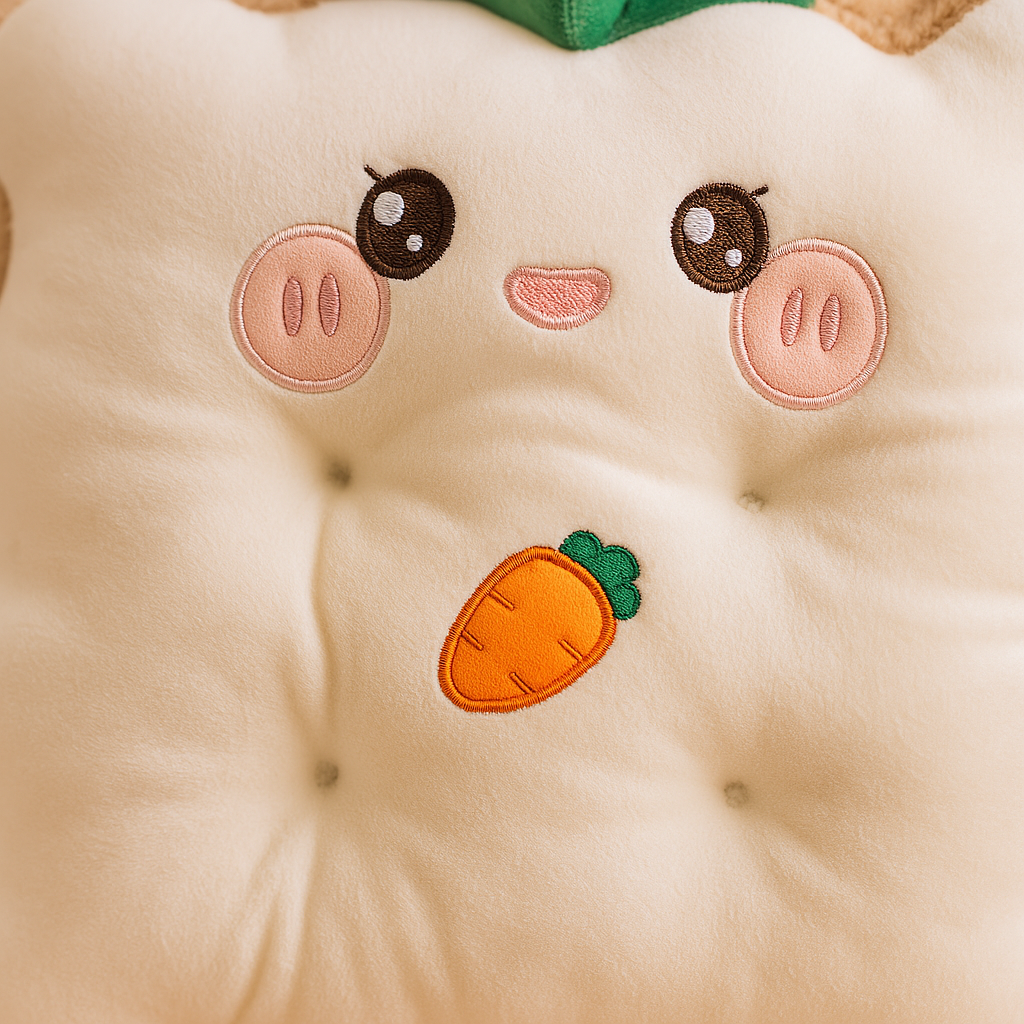 White Toastie Plushie Cushion