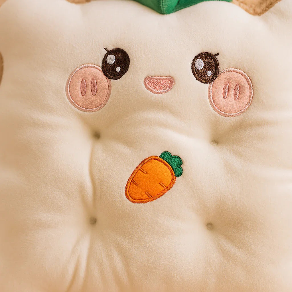 White Toastie Plushie Cushion