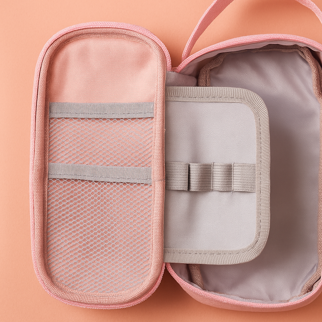 Panda Pencil Pouch - Pink