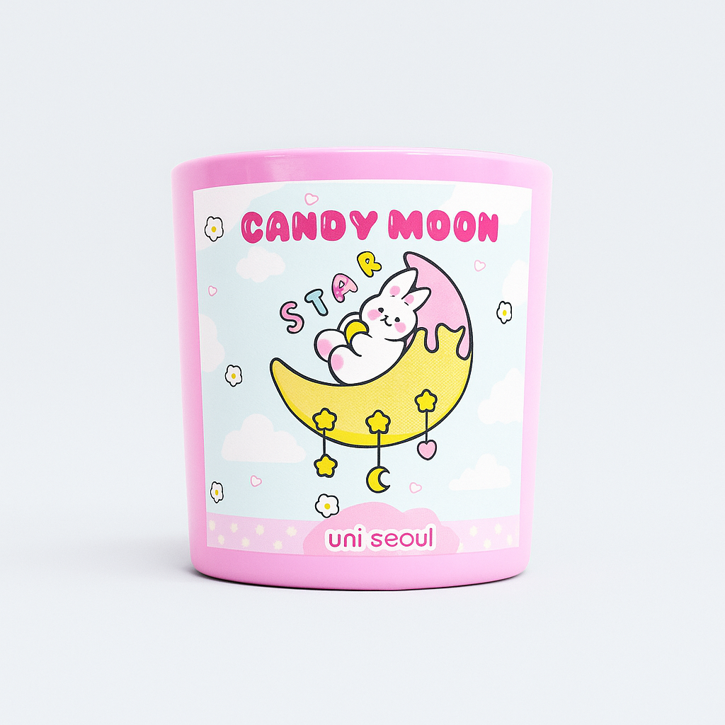 Candy Moon Candle