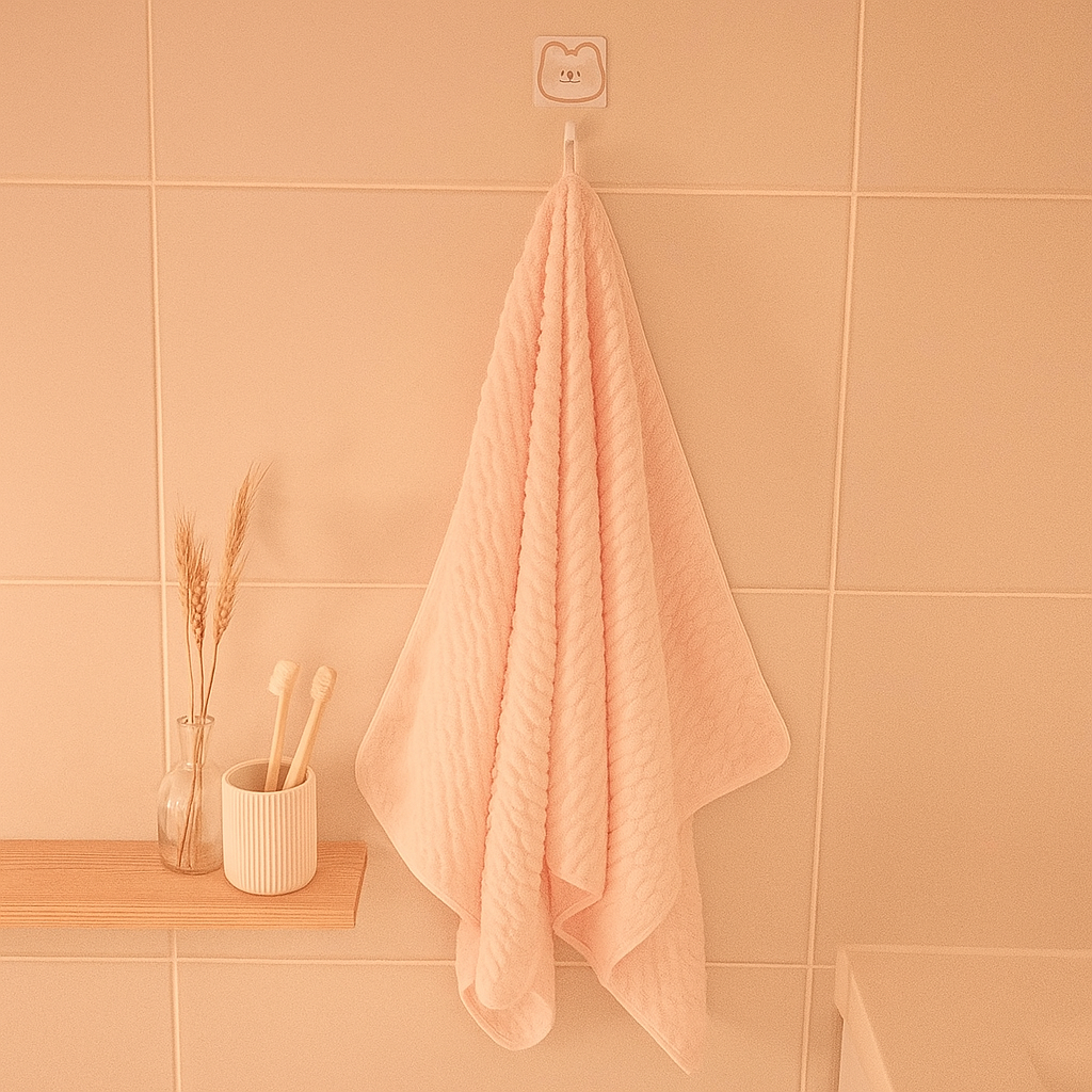 Zigzag Pattern Microfibre Towel