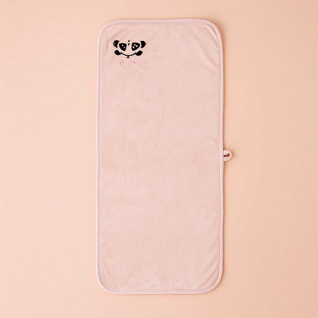 Panda Microfibre Towels Pink
