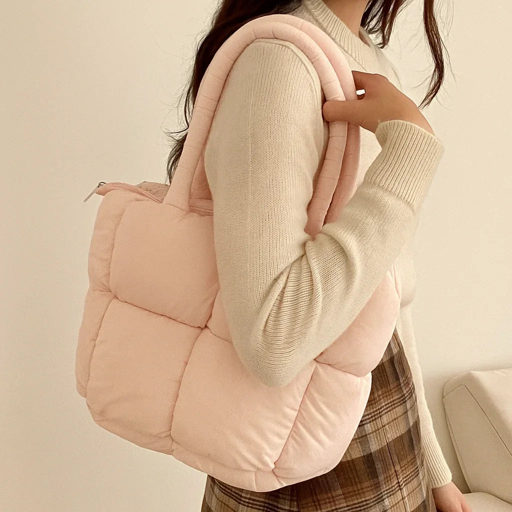 Puffed Tote Bag pink