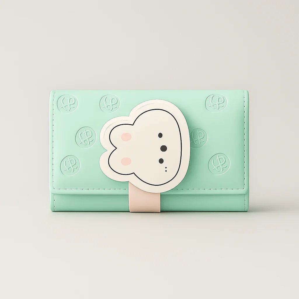 Green 3D Bunny Wallet
