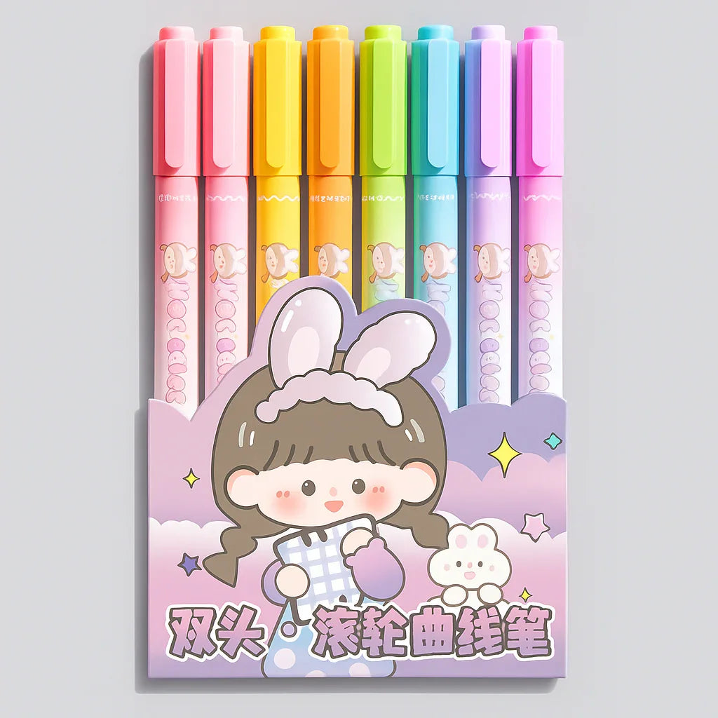 Dual Head Roller Pen Set