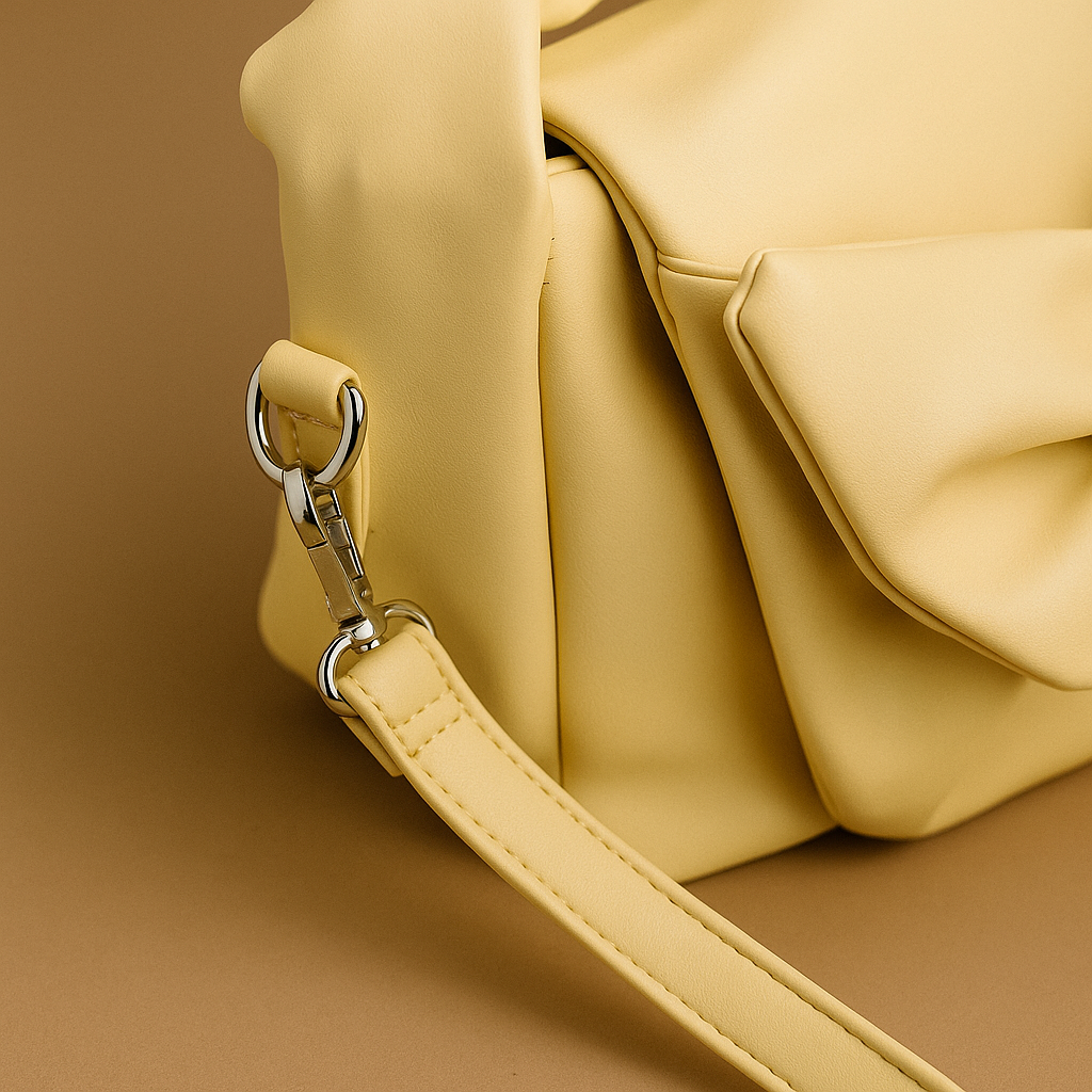 Knot Bow Sling Bag - Beige